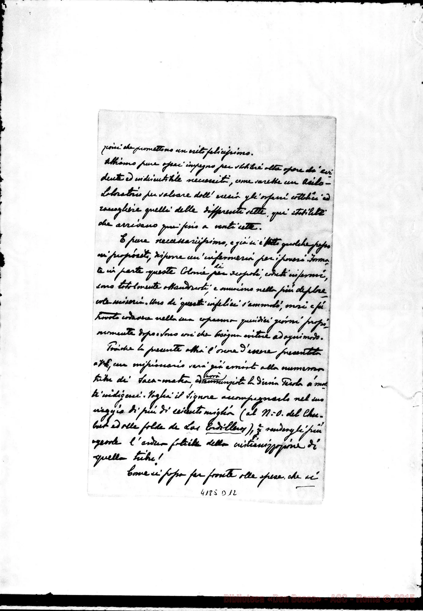 Fotogramma D 12 — Don Vacchina-Don Rua. Die. 1893 Autogr. Rua