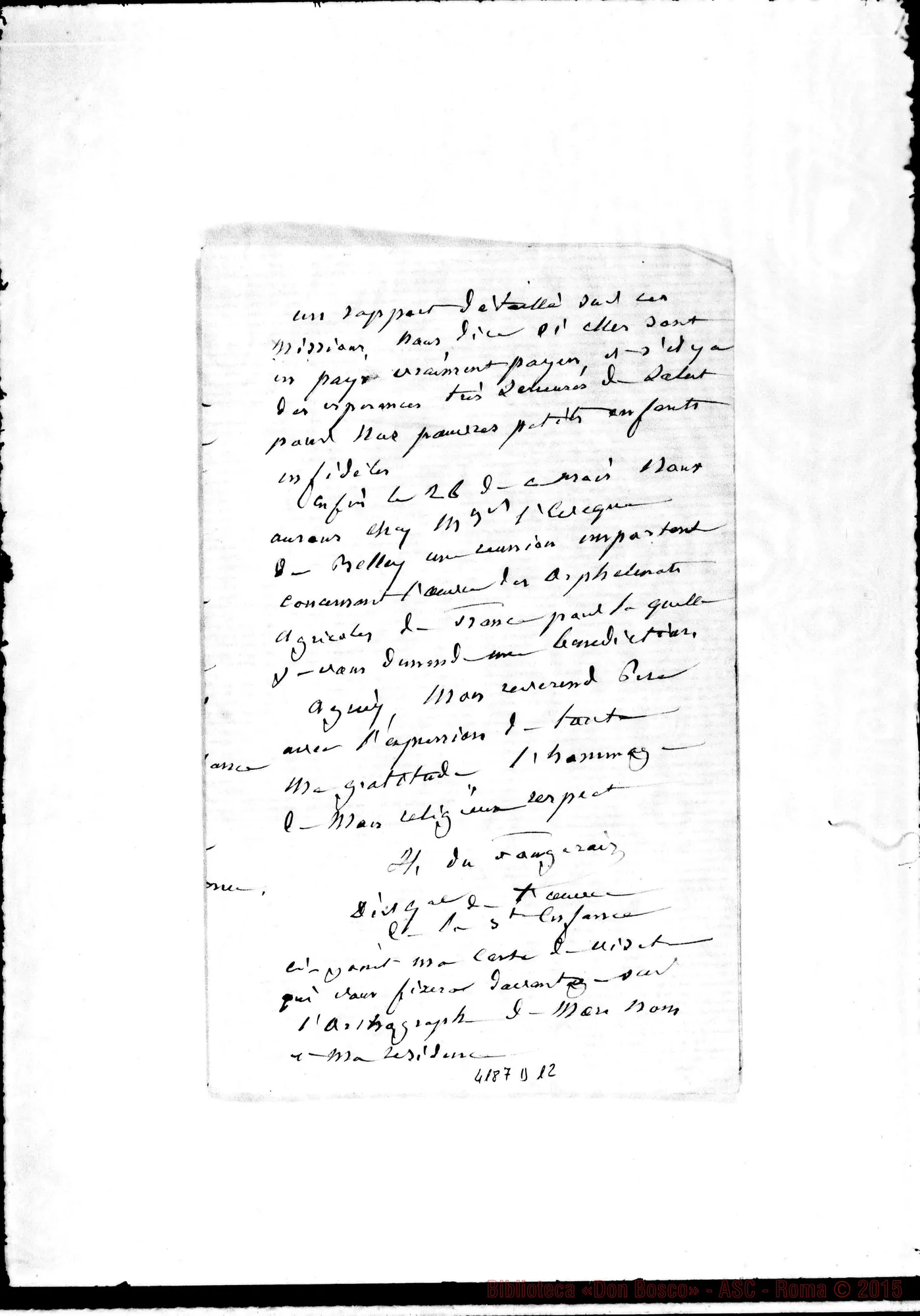 Fotogramma D 12 — Sainte Enfance-Révérend Père. Nantes, 10-06-1883