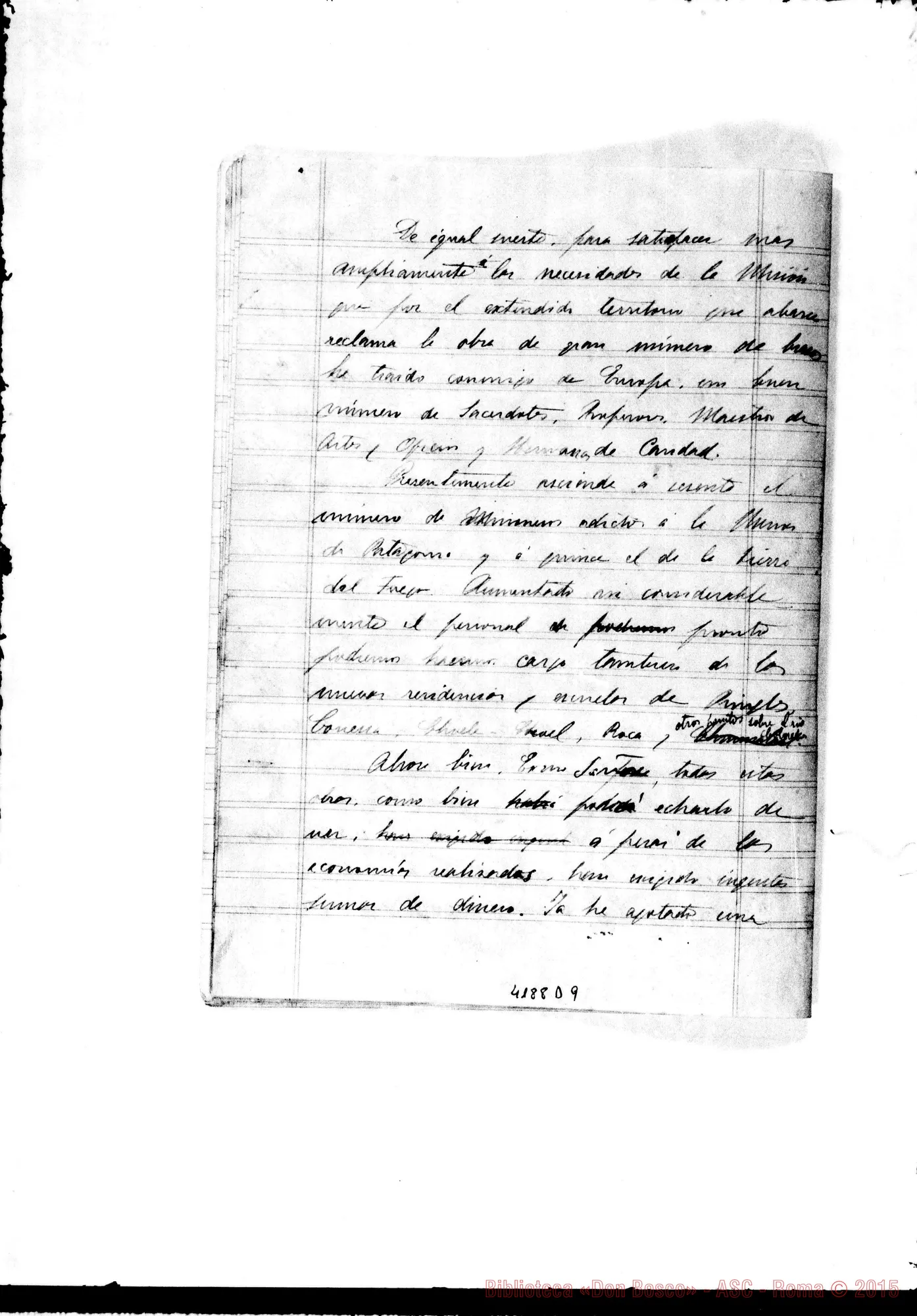 Fotogramma D 9 — Relazione al Ministro del Culto. 18-05-1889