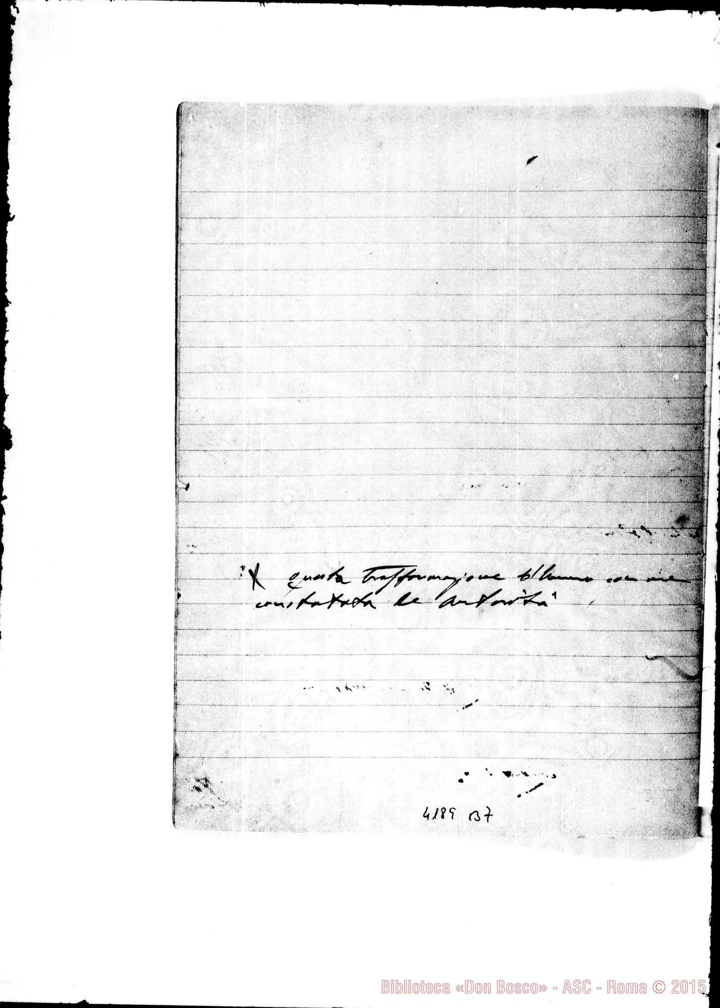 Fotogramma B 7 — Relazione al Ministro del Culto. Anno 1892