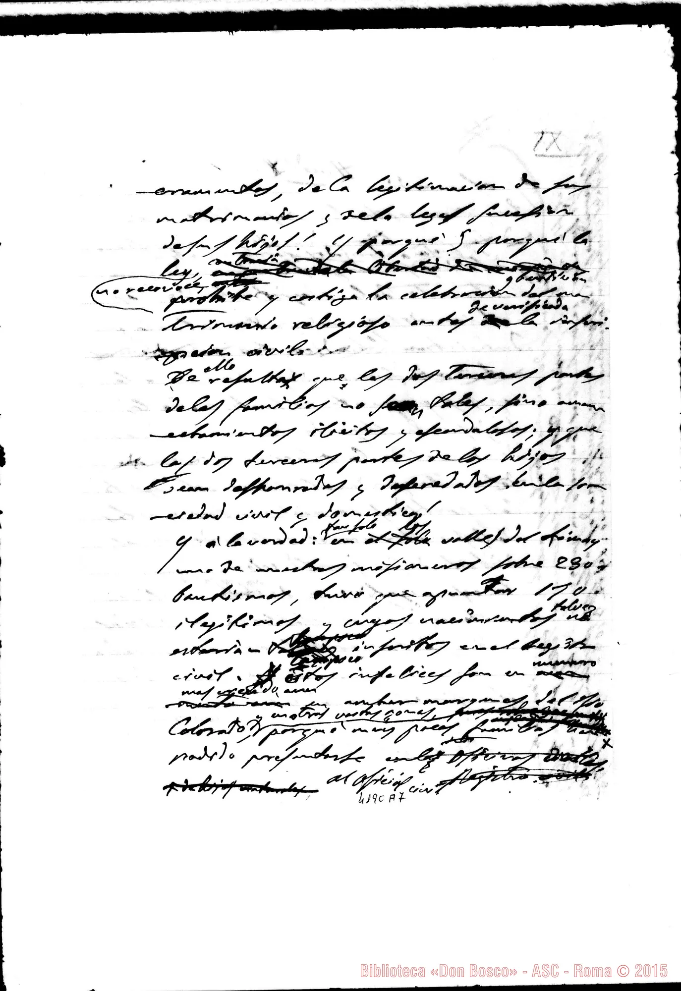 Fotogramma A 7 — Relazione al Ministro del Culto nell’anno 1896. Bella copia E ms. orig. di Mons. Cagliero