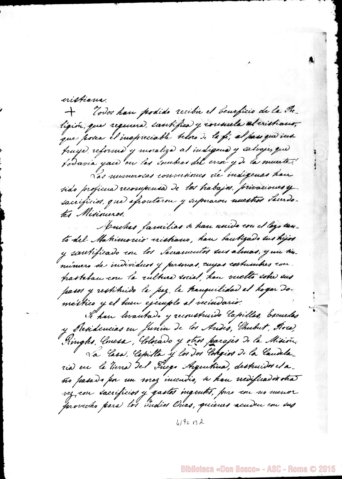 Fotogramma B 2 — Relazione al Ministro del Culto nell’anno 1898