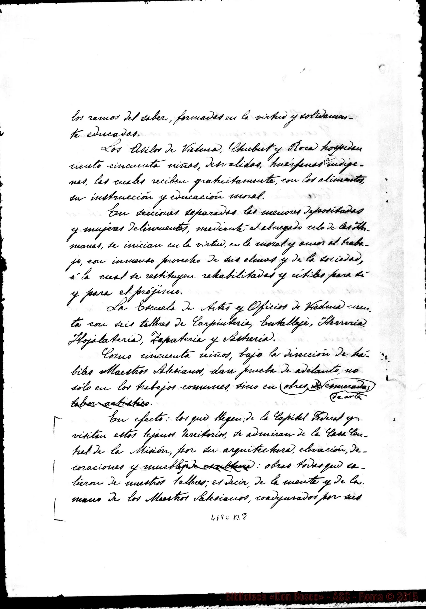 Fotogramma B 8 — Relazione al Ministro del Culto nell’anno 1898