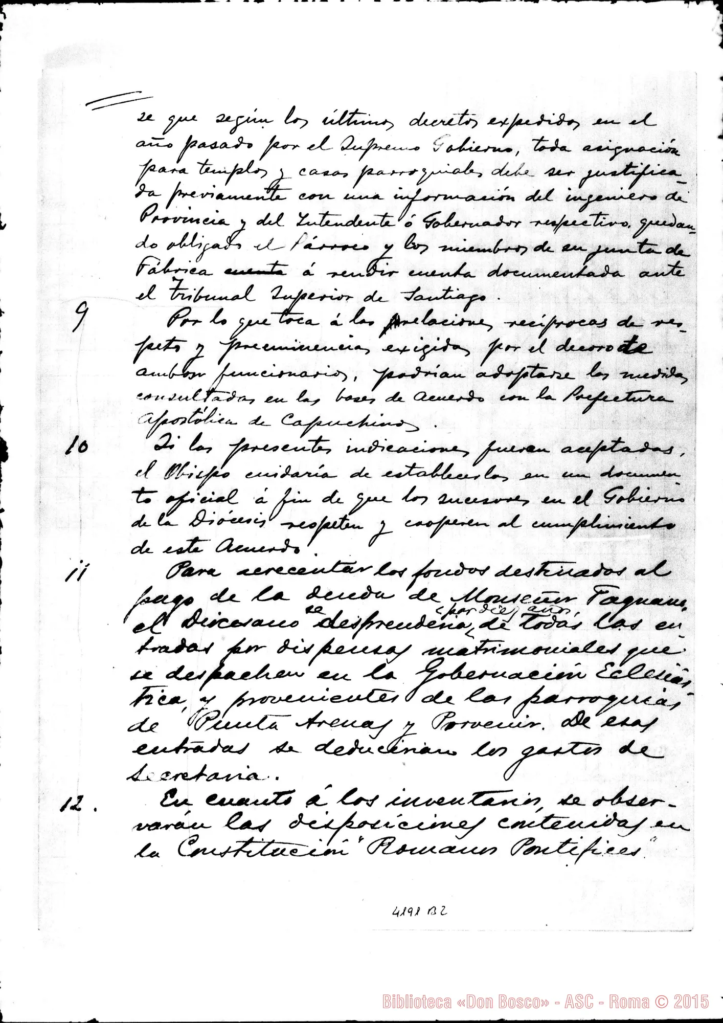 Fotogramma B 2 — Appunti per basi di una Convenzione. Ms.