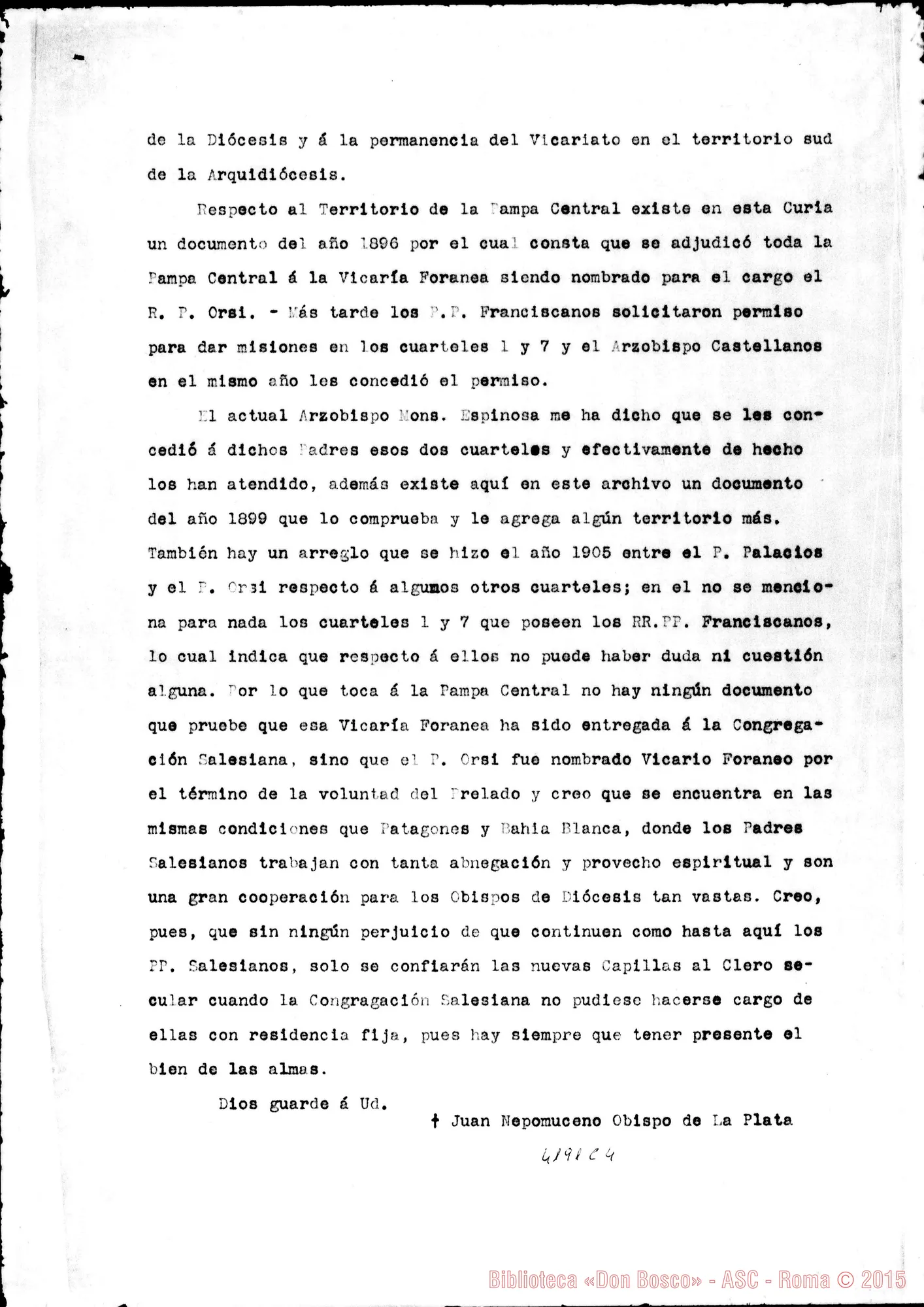 Fotogramma C 4 — Juan N. Terrero, vesc.-Don Vespignani. La Piata, 3-03-1910 Copia
