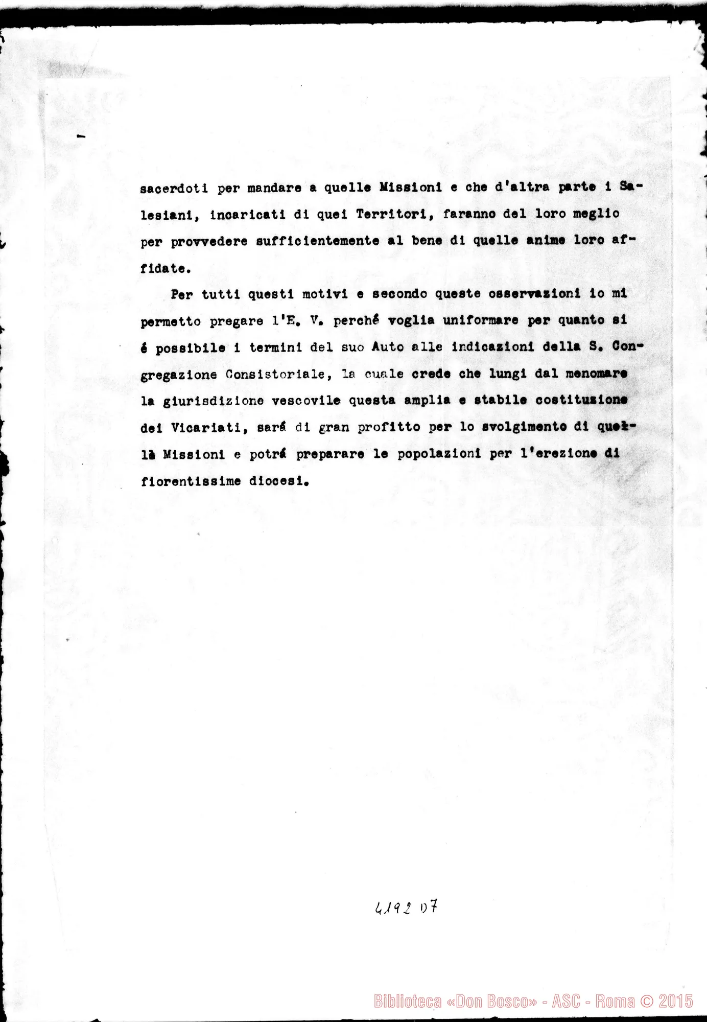 Fotogramma D 7 — Osservazioni sull’Auto di Mons. Terrero. Copia
