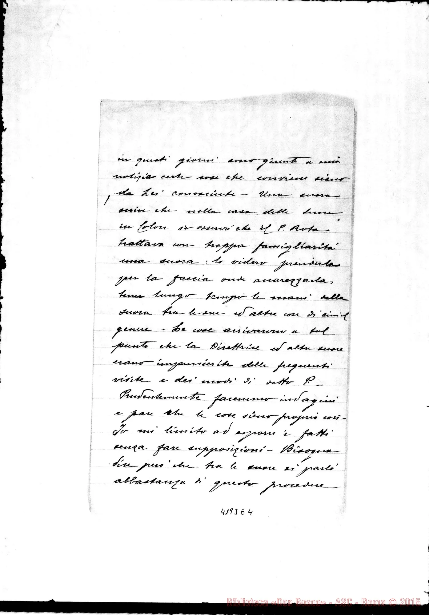 Fotogramma E 4 — Don Pietro Ricaldone-Padre Amatissimo. Montevideo, 15-08-1908