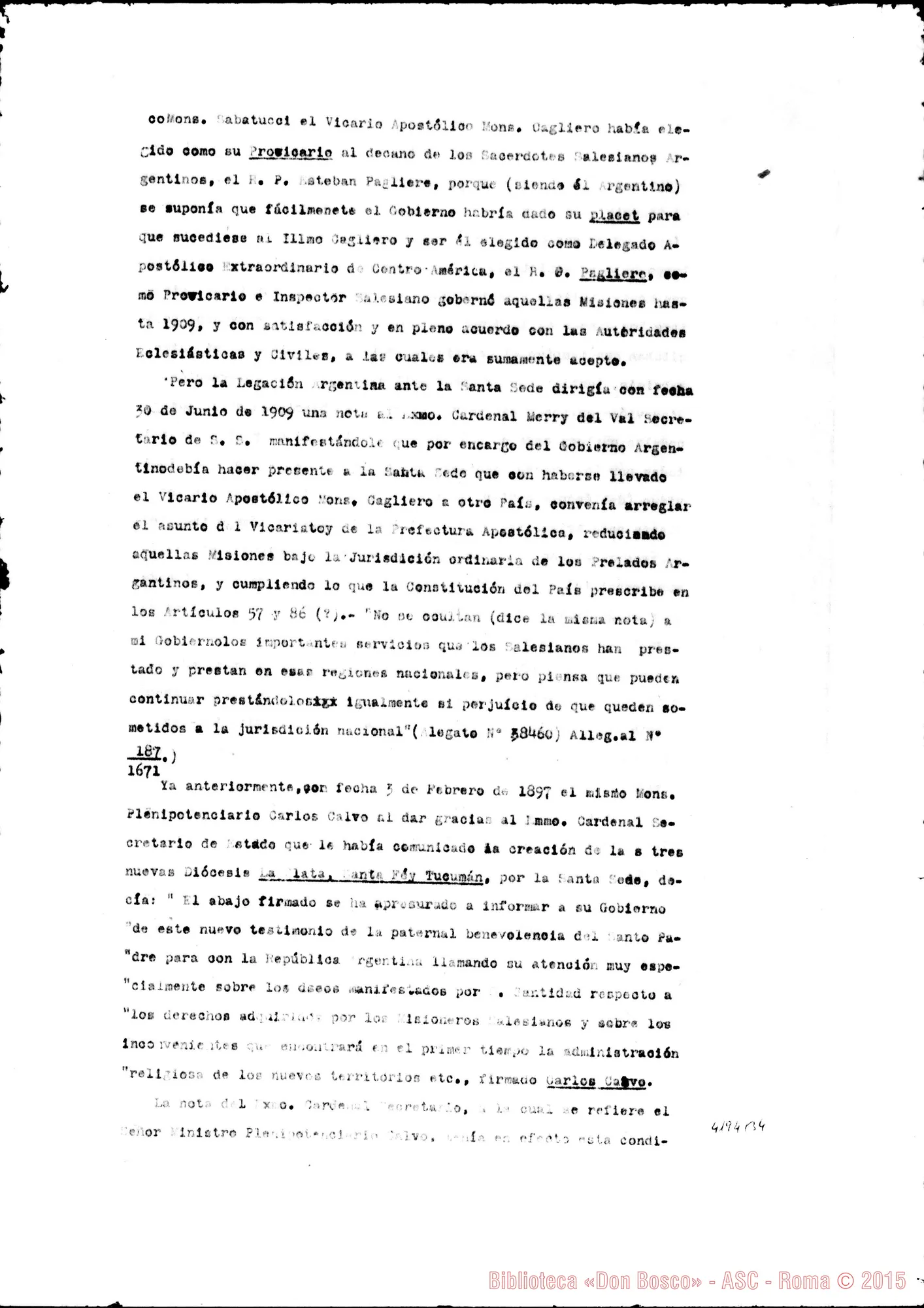 Fotogramma B 4 — Appunti consegnati al Deputato Gustavo Martónez Zubiria