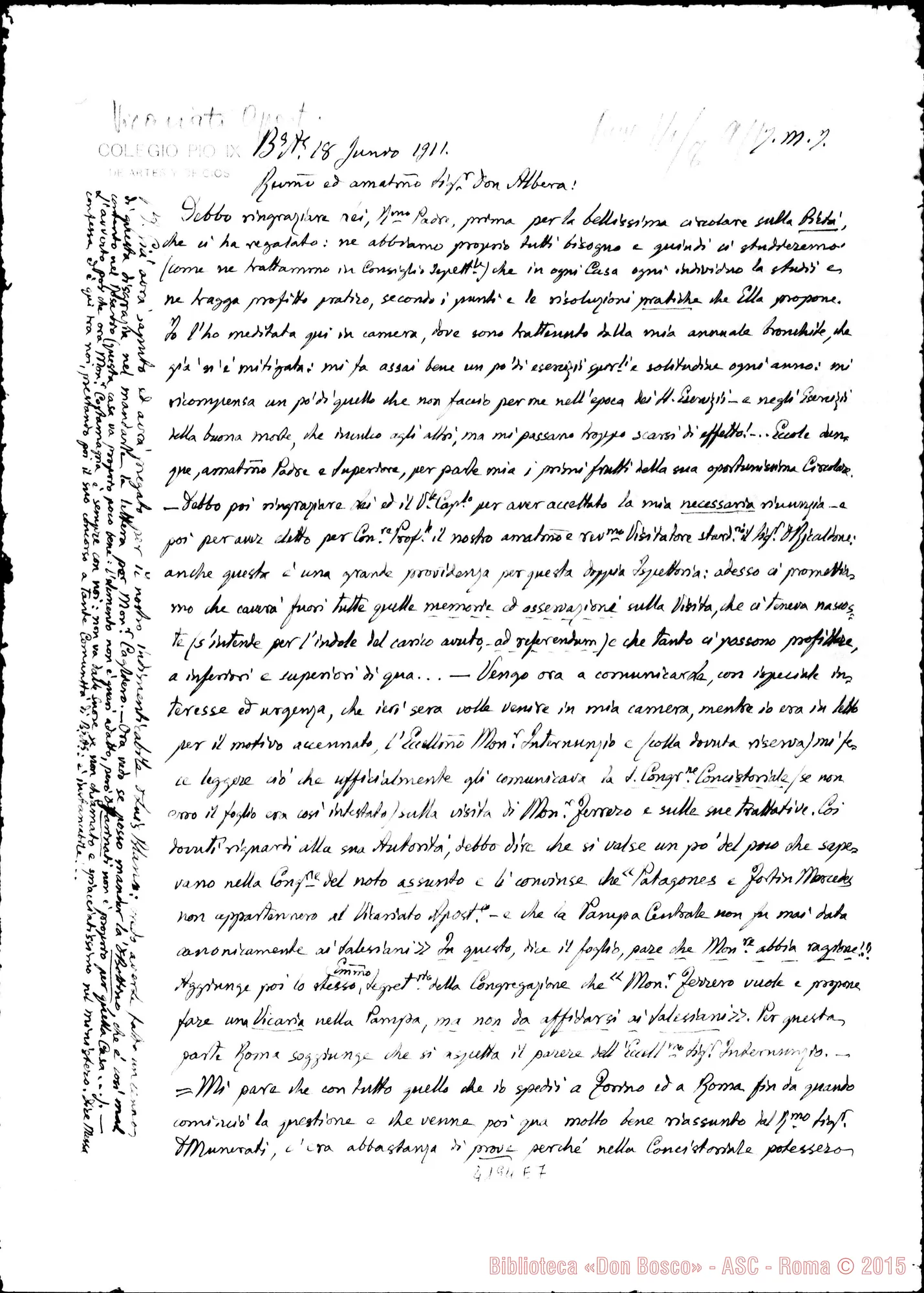 Fotogramma E 7 — Don Vespignani-Don Albera. Buenos Aires, 18-06-1911