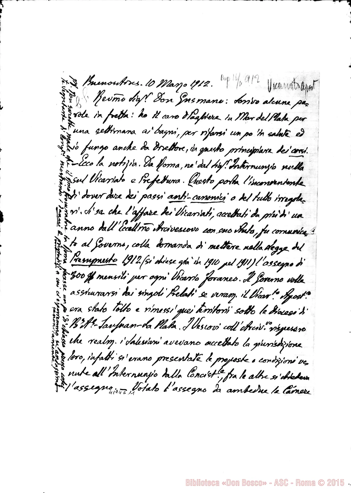 Fotogramma E 11 — Don Vespignani-Don Gusmano. Buenos Aires, 10-03-1912