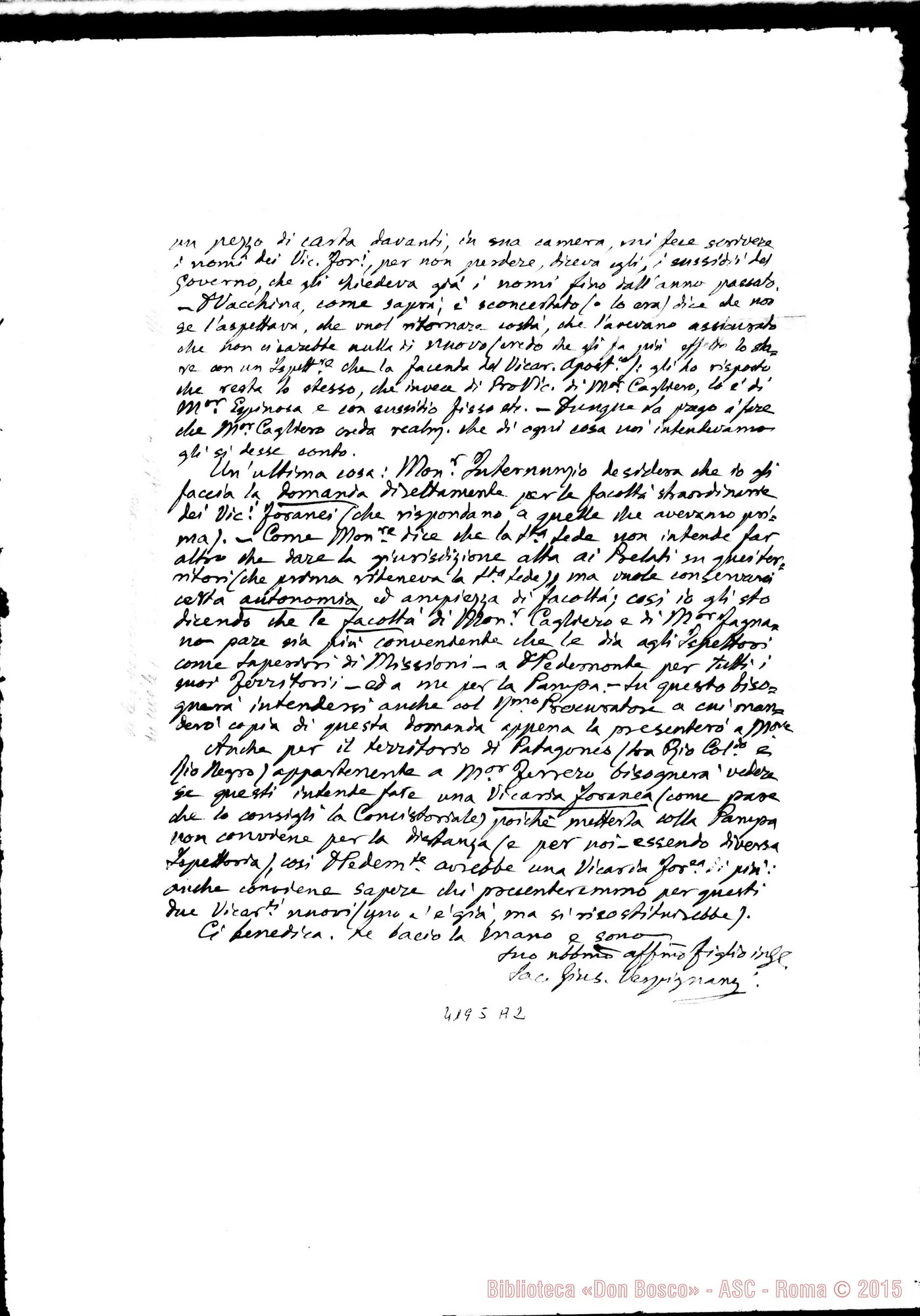 Fotogramma A 2 — Don Vespignani-Don Albera. Buenos Aires, 6-04-1912