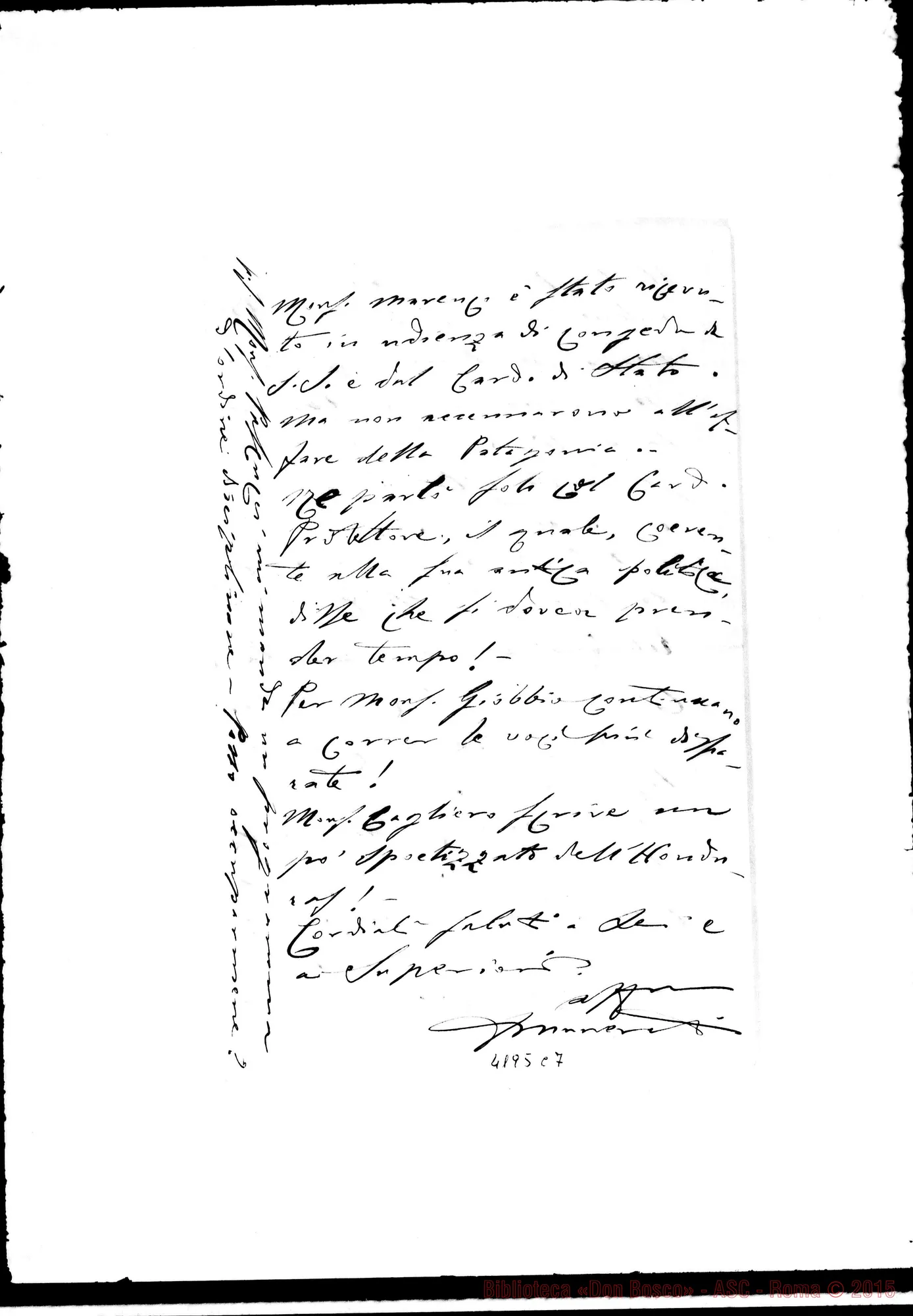 Fotogramma C 7 — Don Munerati-Don Gusmano. Roma, 19-10-1909