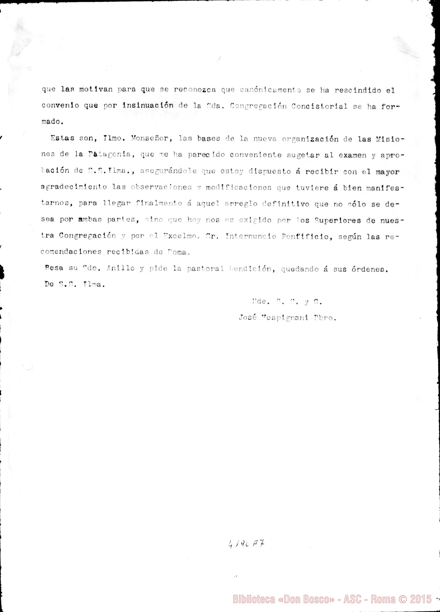 Fotogramma A 7 — Don Vespignani-Mons. Espinosa. Buenos Aires, 24-04-1911. Copia