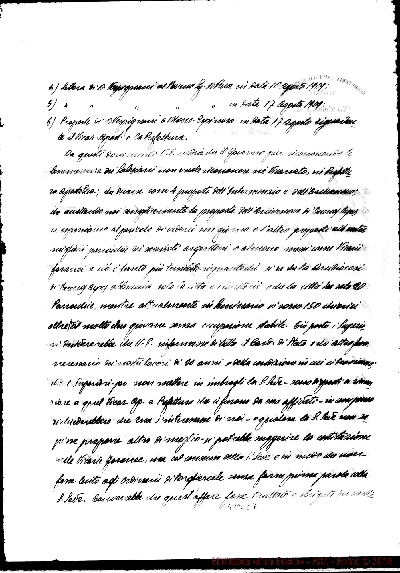 Fotogramma C 7 — Don Gusmano-Eccellenza Rev.ma. Torino, 23-09-1909