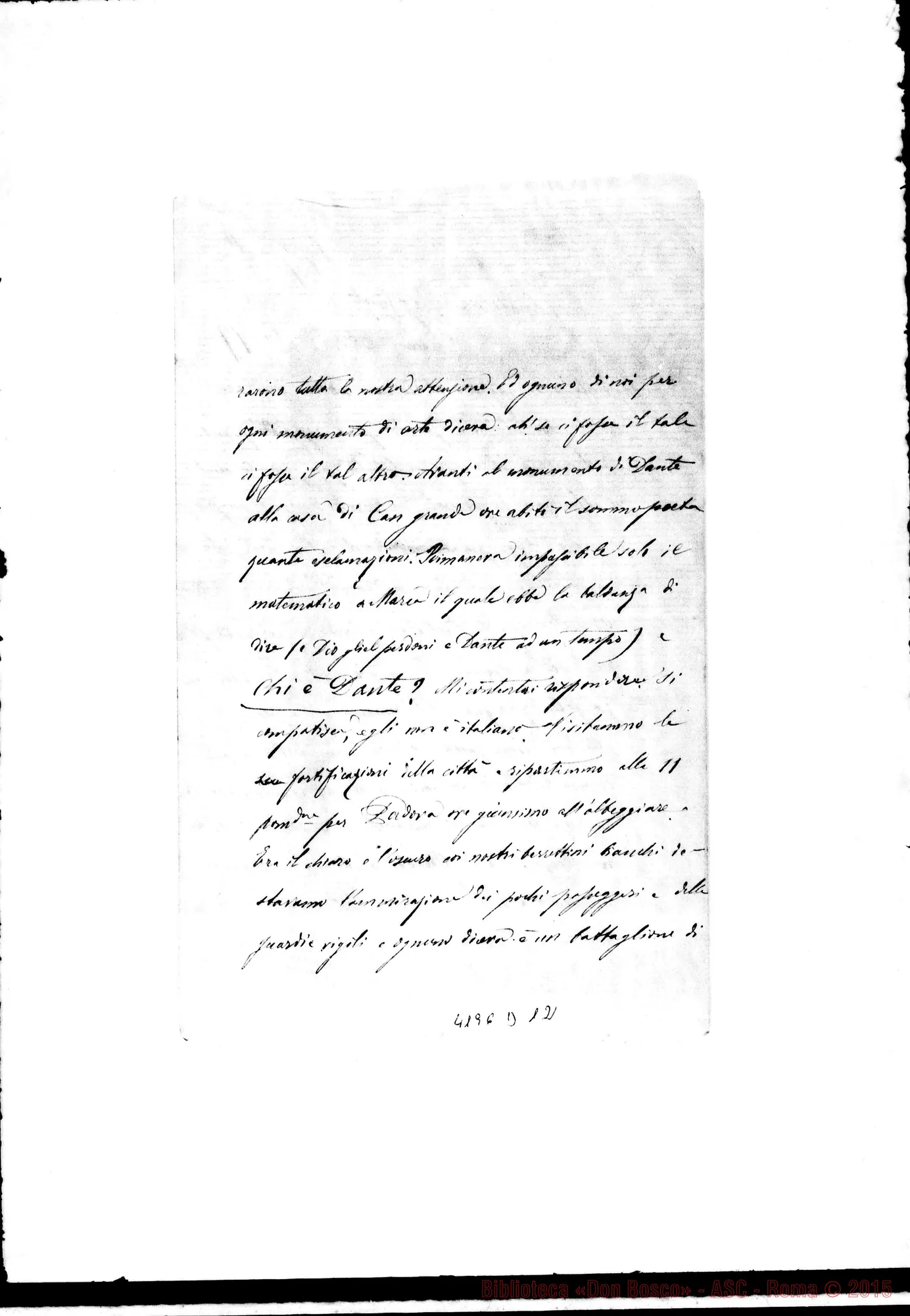 Fotogramma D 12 — Don Dalmazzo-Amatissimi Figliuoli. Roma, 25-08-1877