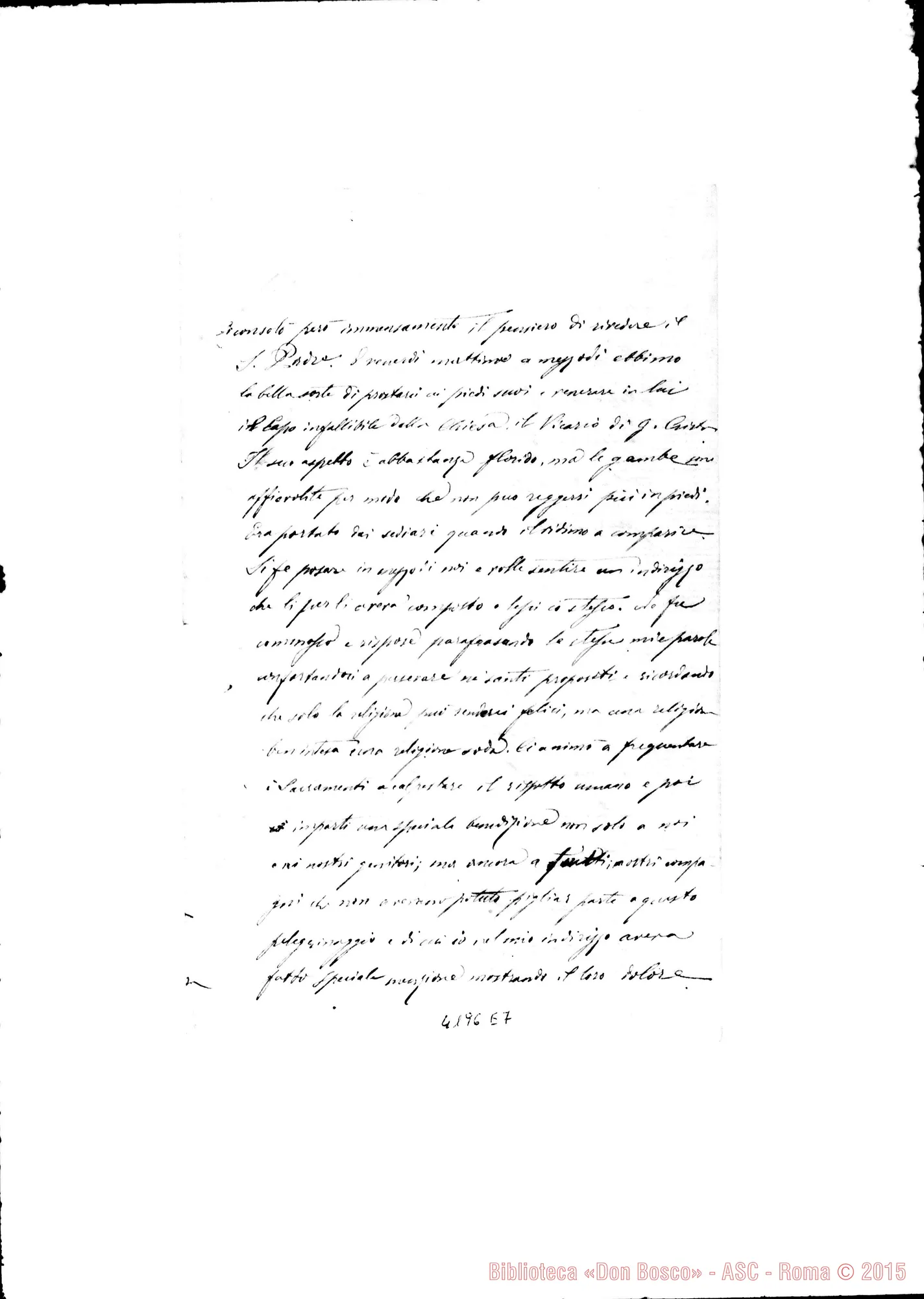 Fotogramma E 7 — Don Dalmazzo-Amatissimi Figliuoli. Roma, 25-08-1877