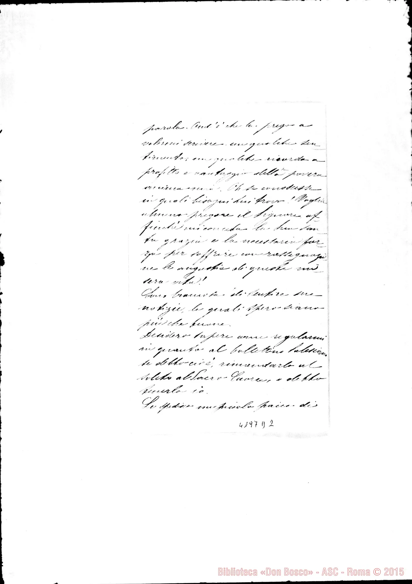 Fotogramma D 2 — Alessandra Adami-Rev.do Superiore. Roma-Tor de Specchi, 22-11-1887