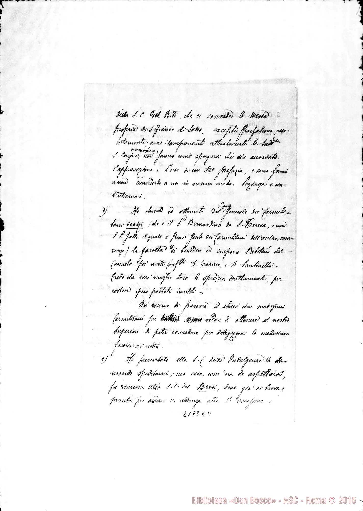 Fotogramma E 4 — Don Cagliero C.-Don Berto. Roma, 20-02-1898. Facoltà E dispense