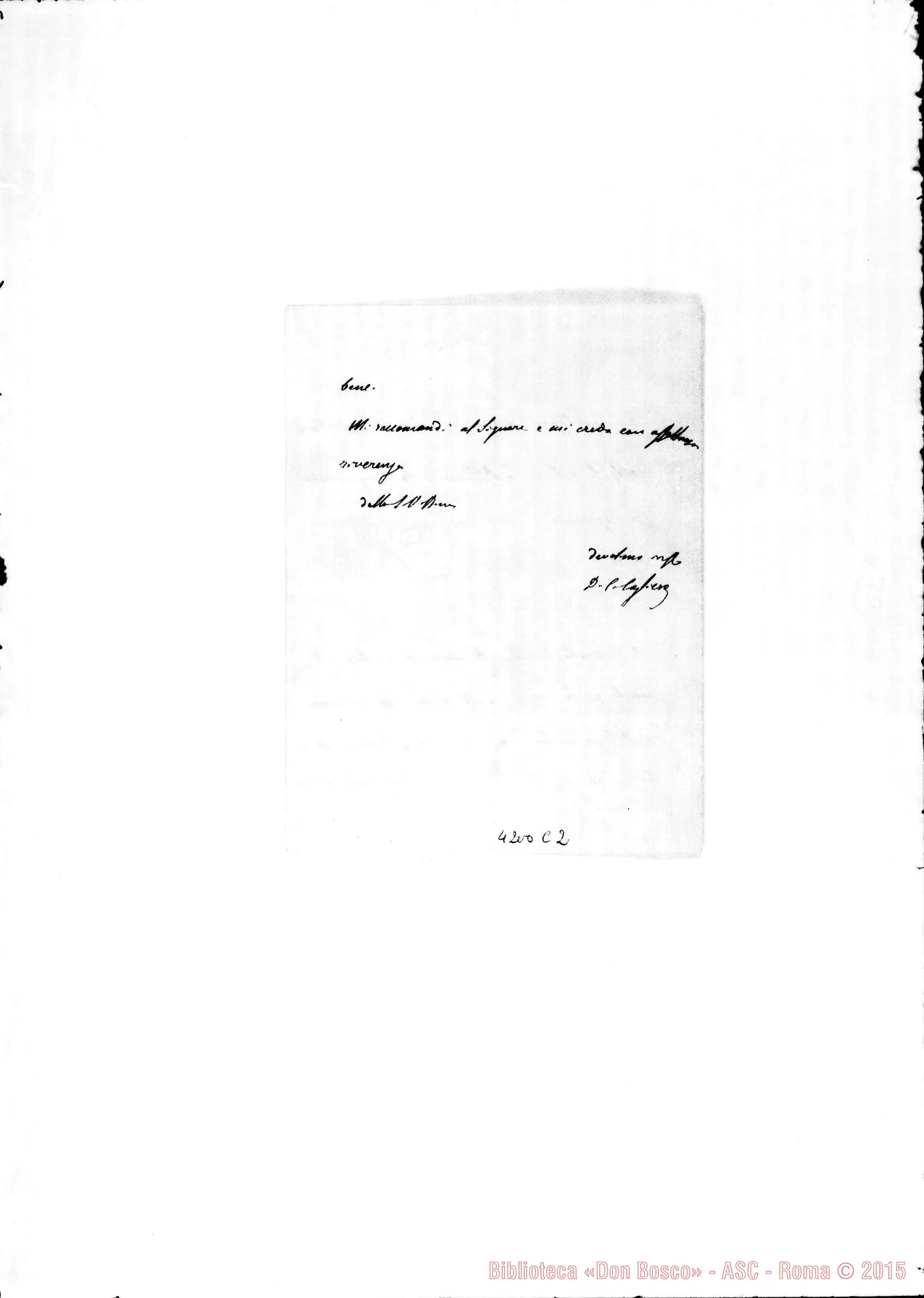 Fotogramma C 2 — Don Cagliero C.-Don Durando. Roma, 1-06-1892. Terracina-Artena-Castellammare