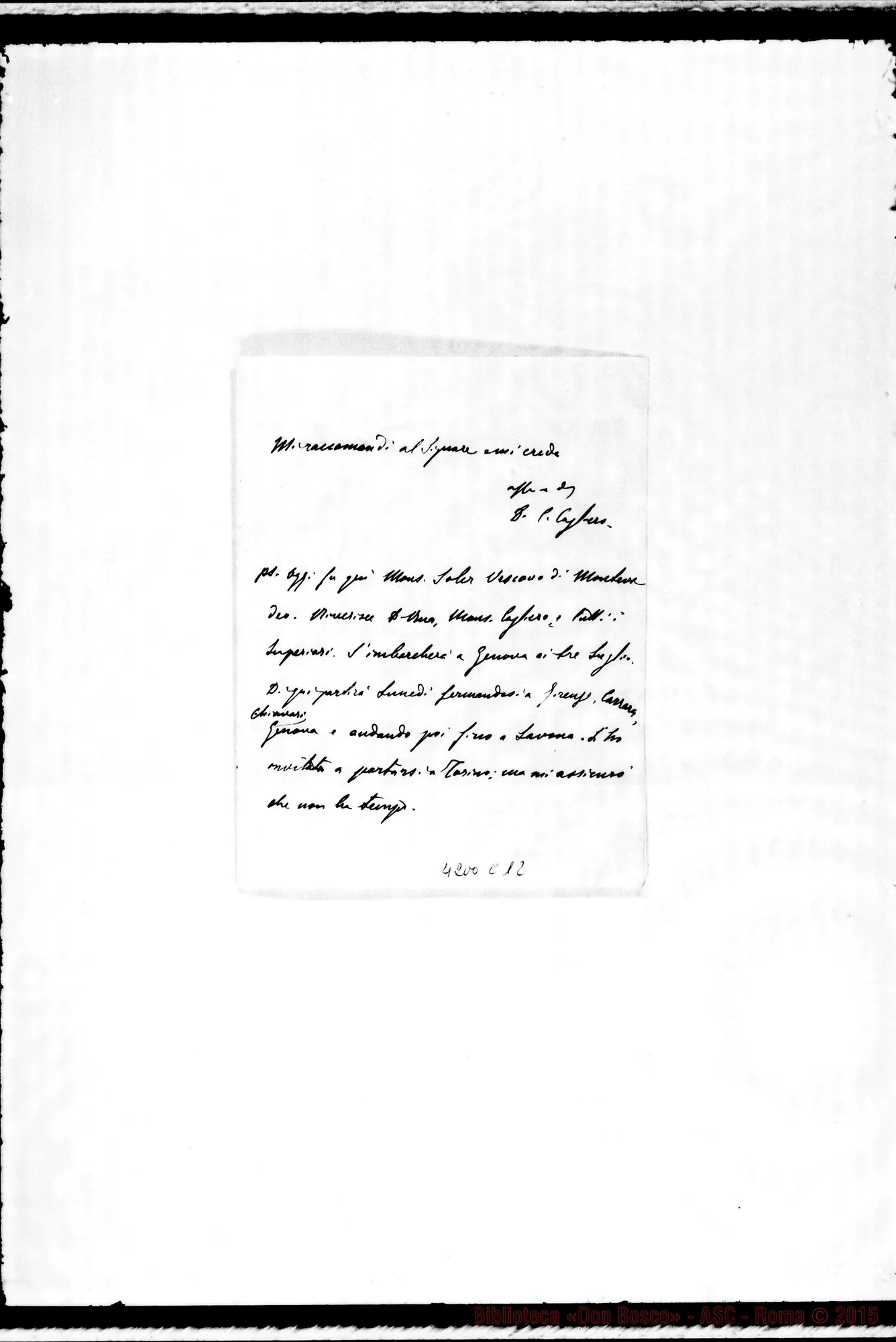 Fotogramma C 12 — Don Cagliero C.-Don Durando. Roma, 23-06-1893. Viterbo