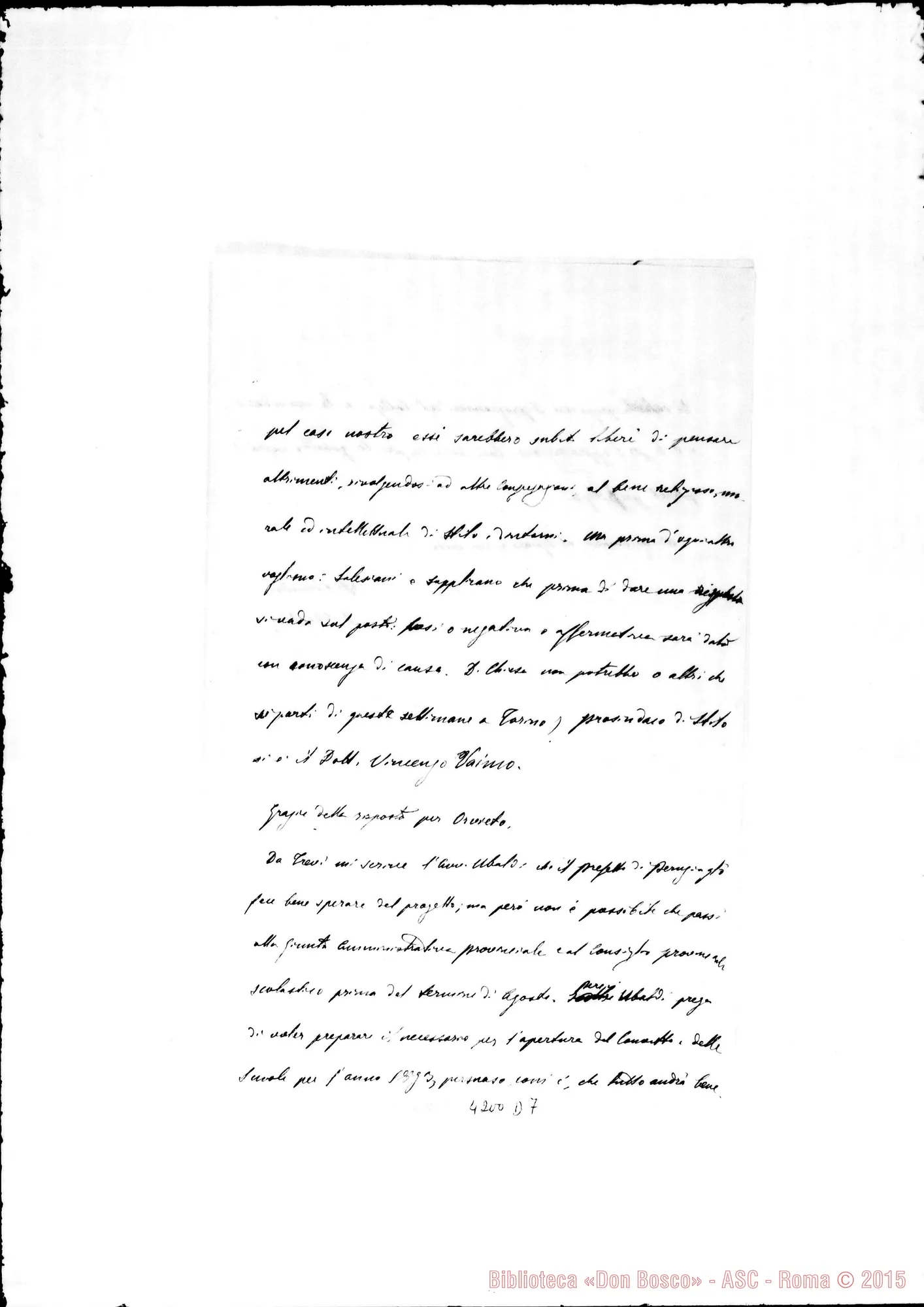 Fotogramma D 7 — Don Cagliero C.-Don Durando. Roma, 12-08-1893. Stilo