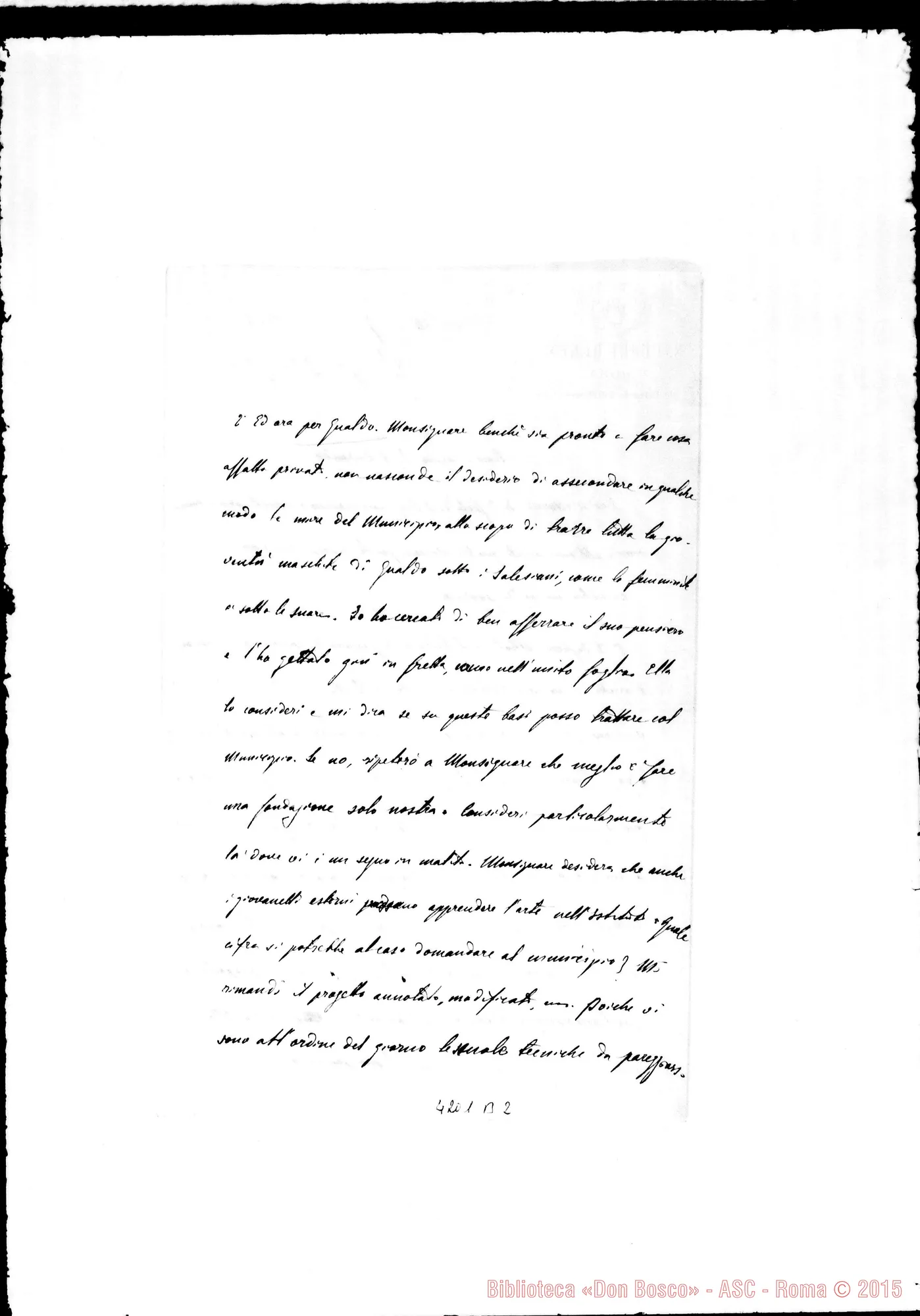 Fotogramma B 2 — Don Cagliero C.-Don Durando. Roma, 6-07-1894. Trevi Gualdo Tadino