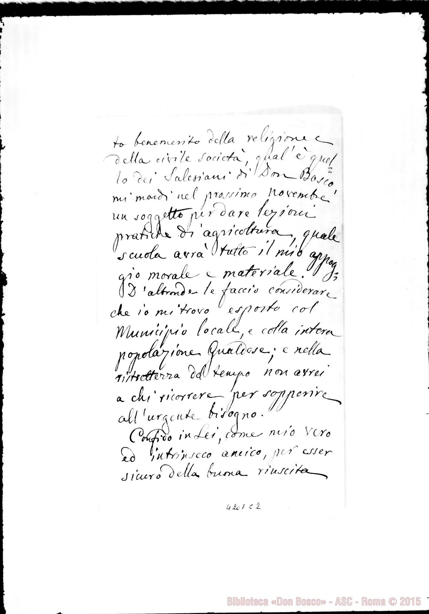 Fotogramma C 2 — Don Cagliero C.-Don Durando. Roma, 10-10-1895. Gualdo Tadino