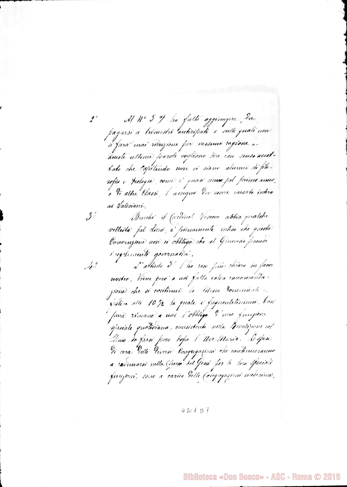 Fotogramma D 7 — Don Cagliero C.-Don Durando. Roma, 21-04-1896. Seminario di Frascati