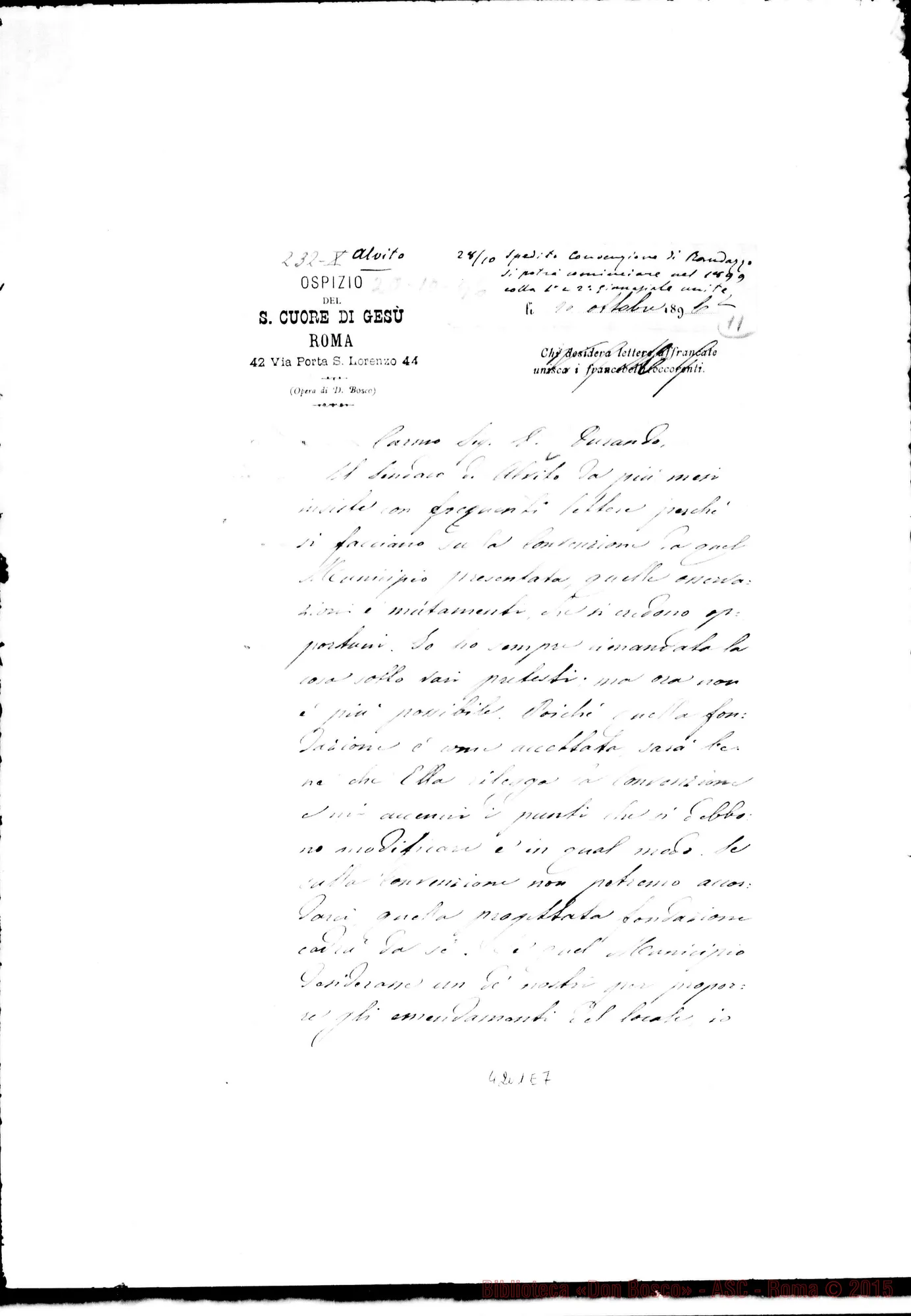 Fotogramma E 7 — Don Cagliero C.-Don Durando. Roma, 20-10-1896. Alvito