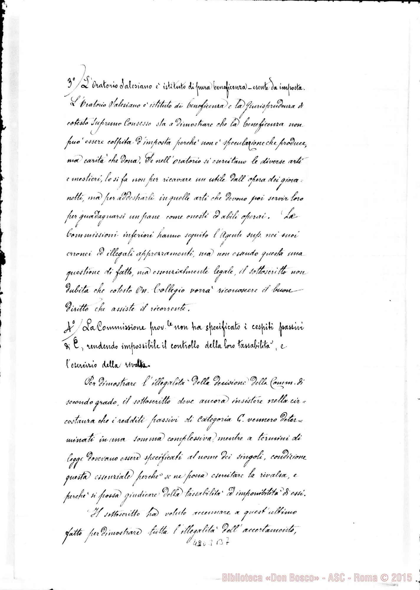 Fotogramma B 7 — Don Cagliero C.-Commissione delle Imposte