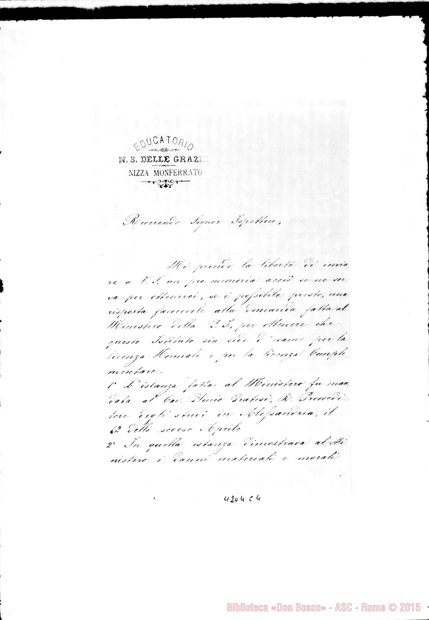 Fotogramma C 4 — Suor Mosca Emilia, F.M.A.-Don Cagliero