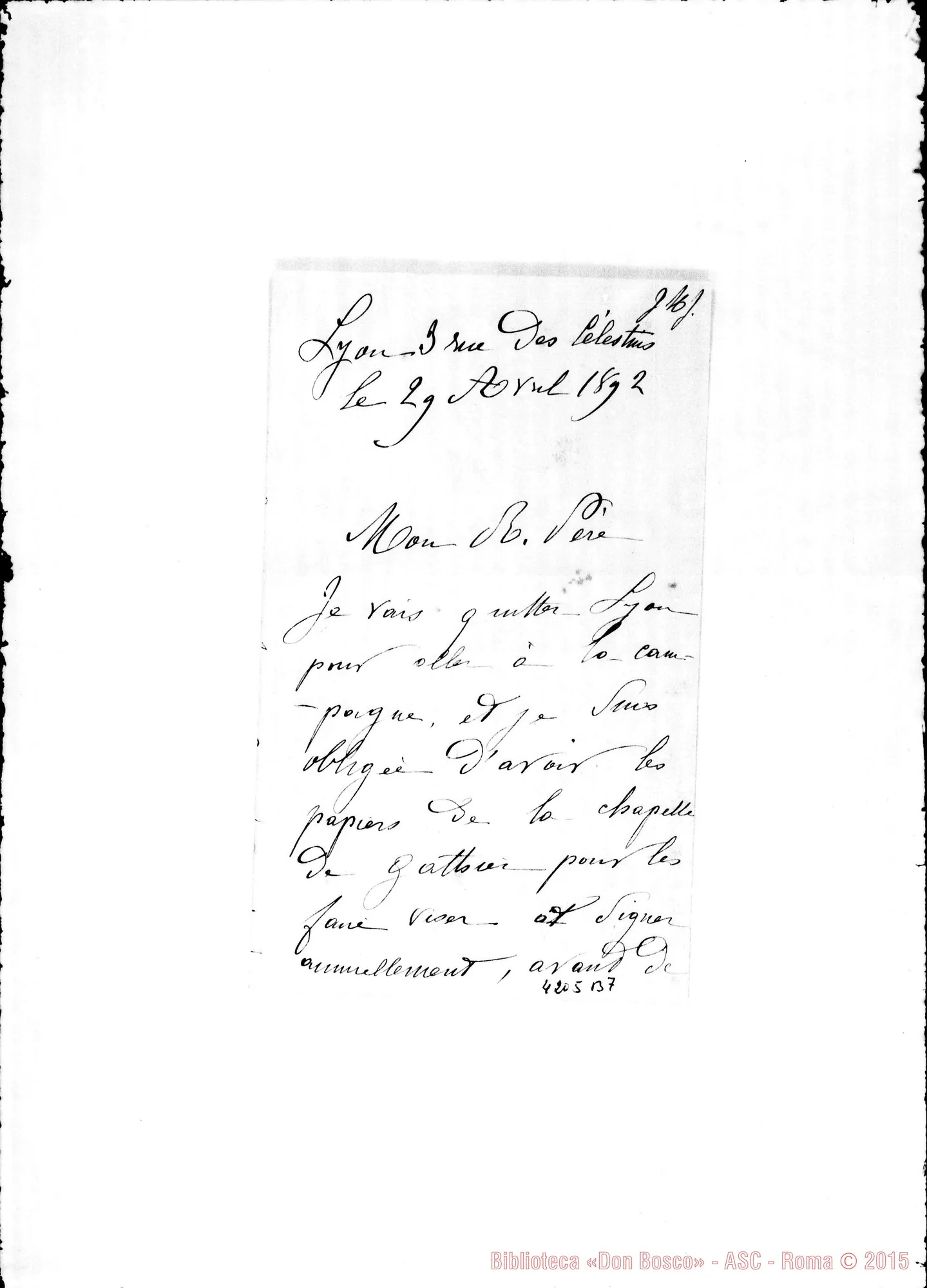 Fotogramma B 7 — Quisard-Don Cagliero, il 29-04-1892