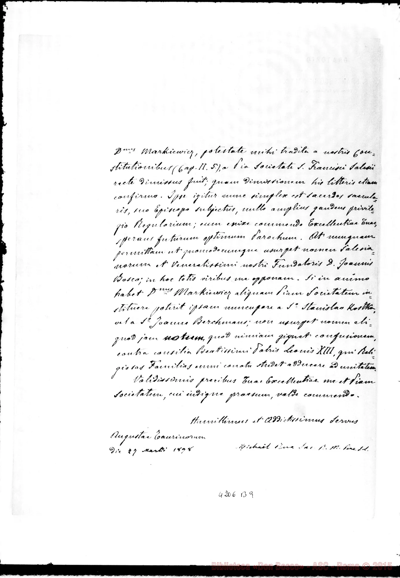 Fotogramma B 9 — Don Rua-Lucas Solecki, vesc.. Torino, 27-03-1898. Copia