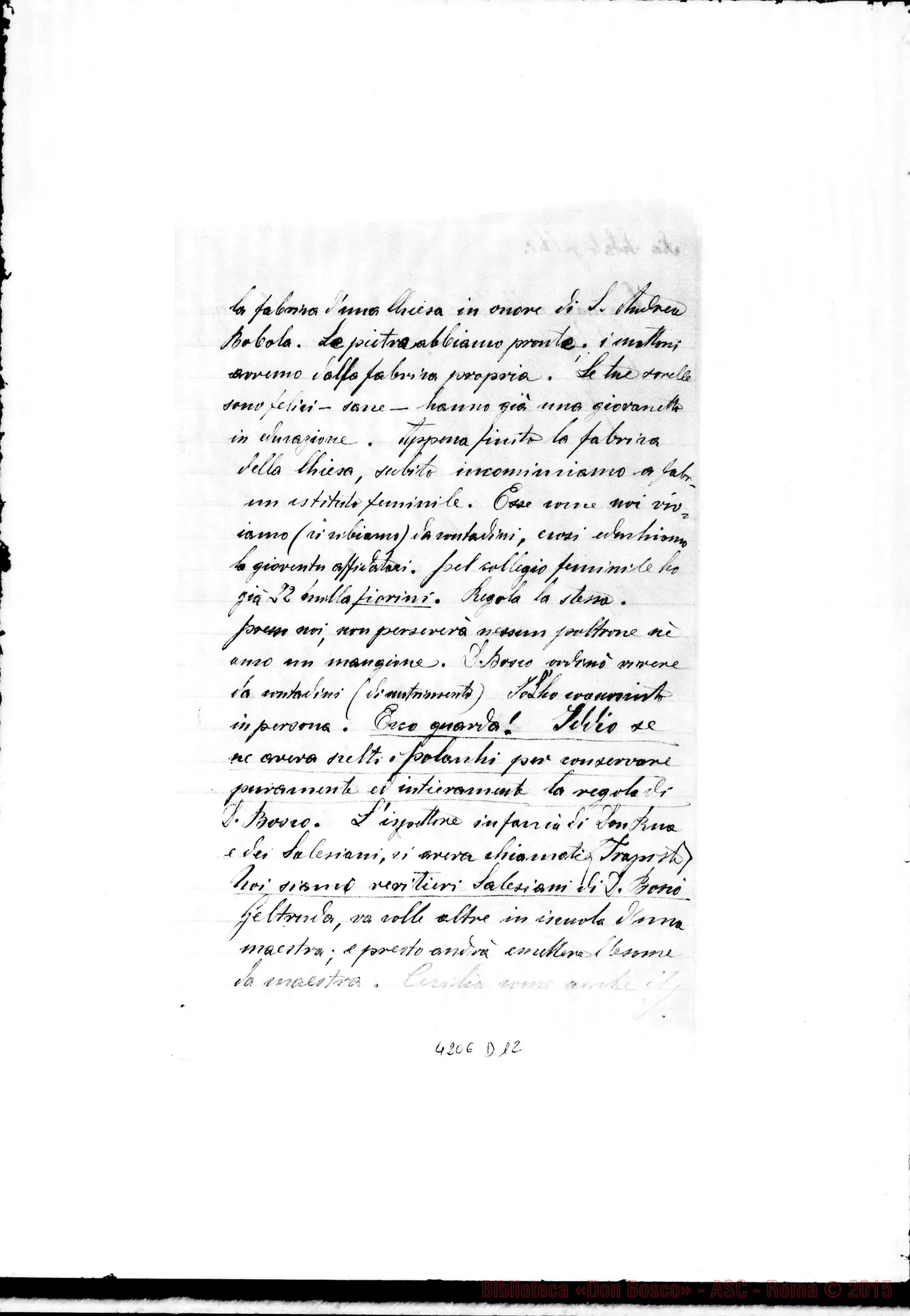 Fotogramma D 12 — Don Markiewicz-Fratello Giacomo. Miejsce, 18-10-1898. All. traduzione