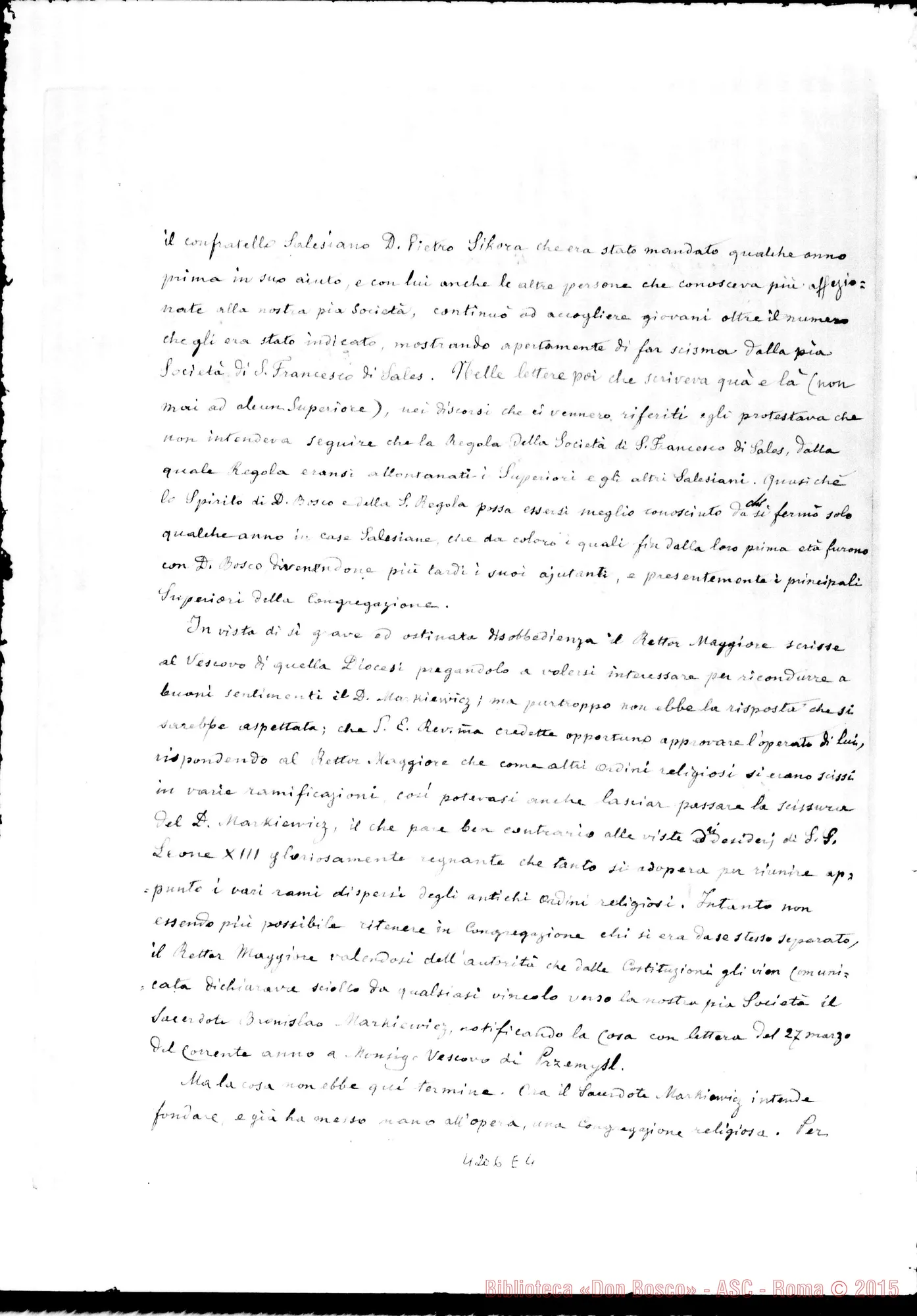 Fotogramma E 4 — Don Cagliero C.-Card. Serafino Vannutelli. Roma, 20-11-1898