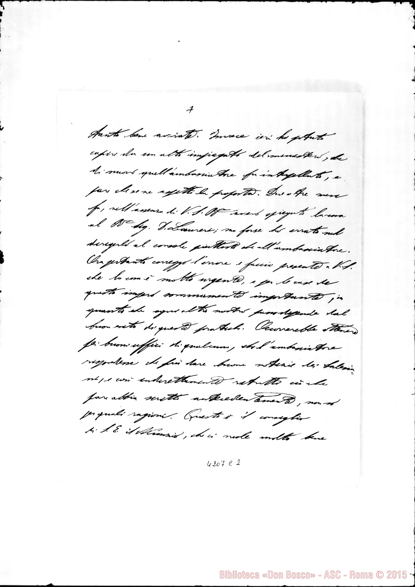 Fotogramma C 2 — Don Emanuele Manàssero-Don Marenco. Vienna, 11-02-1906