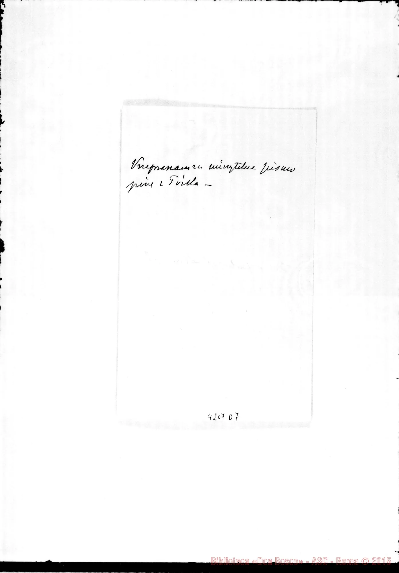 Fotogramma D 7 — Don Lekowski-Rev.mo Padre. Miejsce, 26-12-1891. All. traduzione