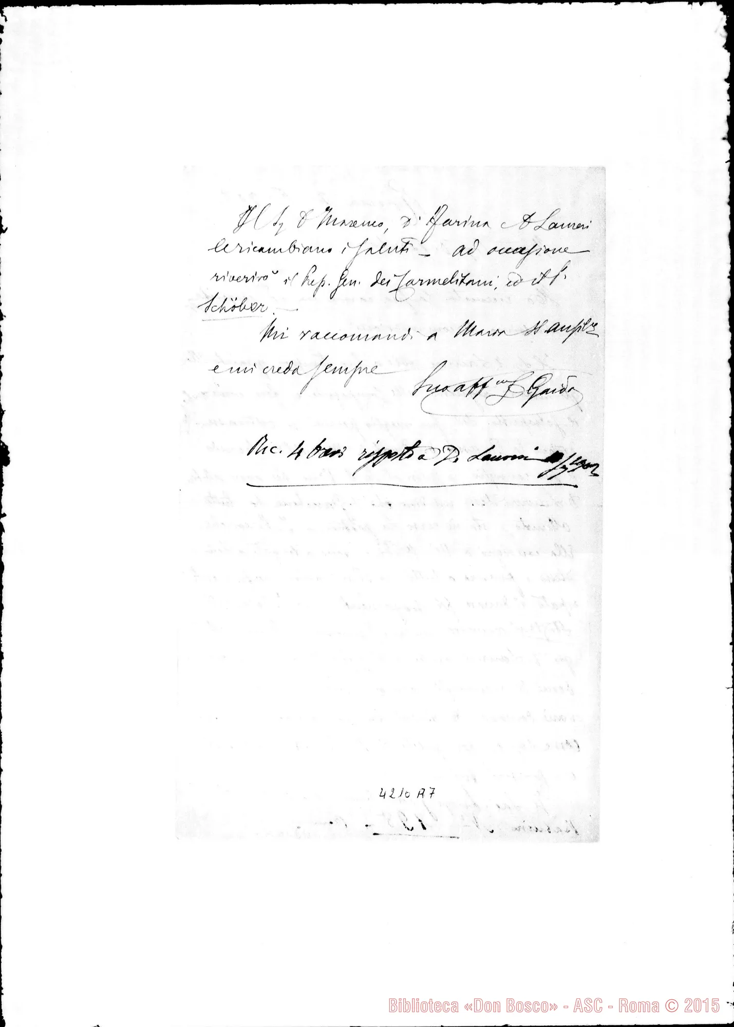 Fotogramma A 7 — Don Gaido-Don Berto. Roma, 2-06-1902. Compagnie religiose