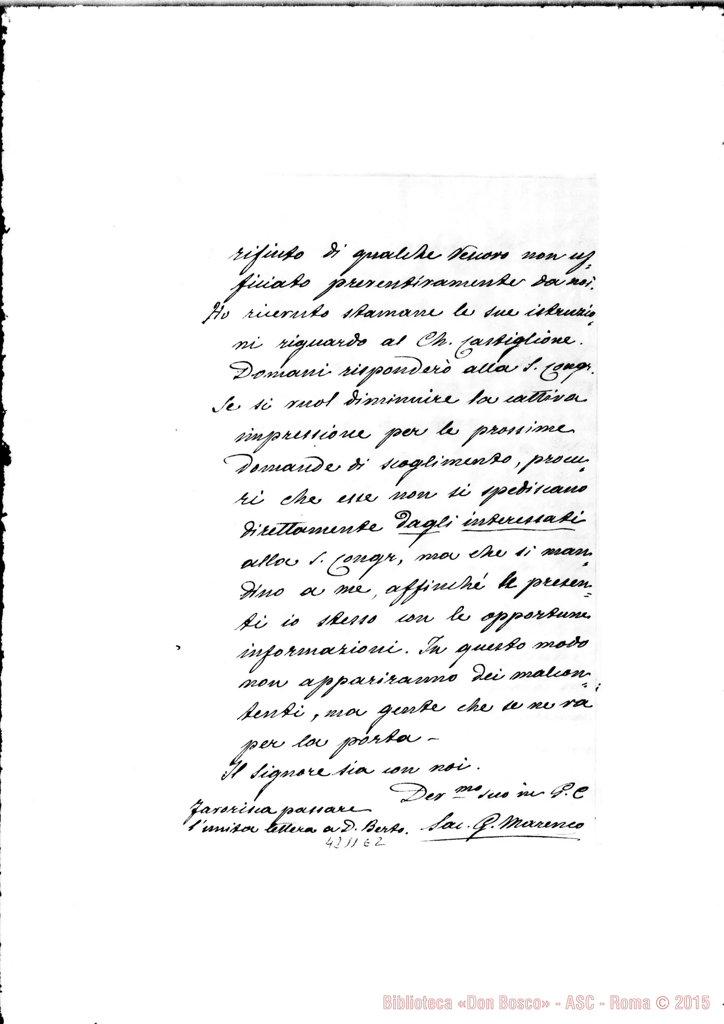 Fotogramma E 2 — Don Marenco-Don Albera. Roma, 21-06-1903. SuH’erezione dei Noviziati