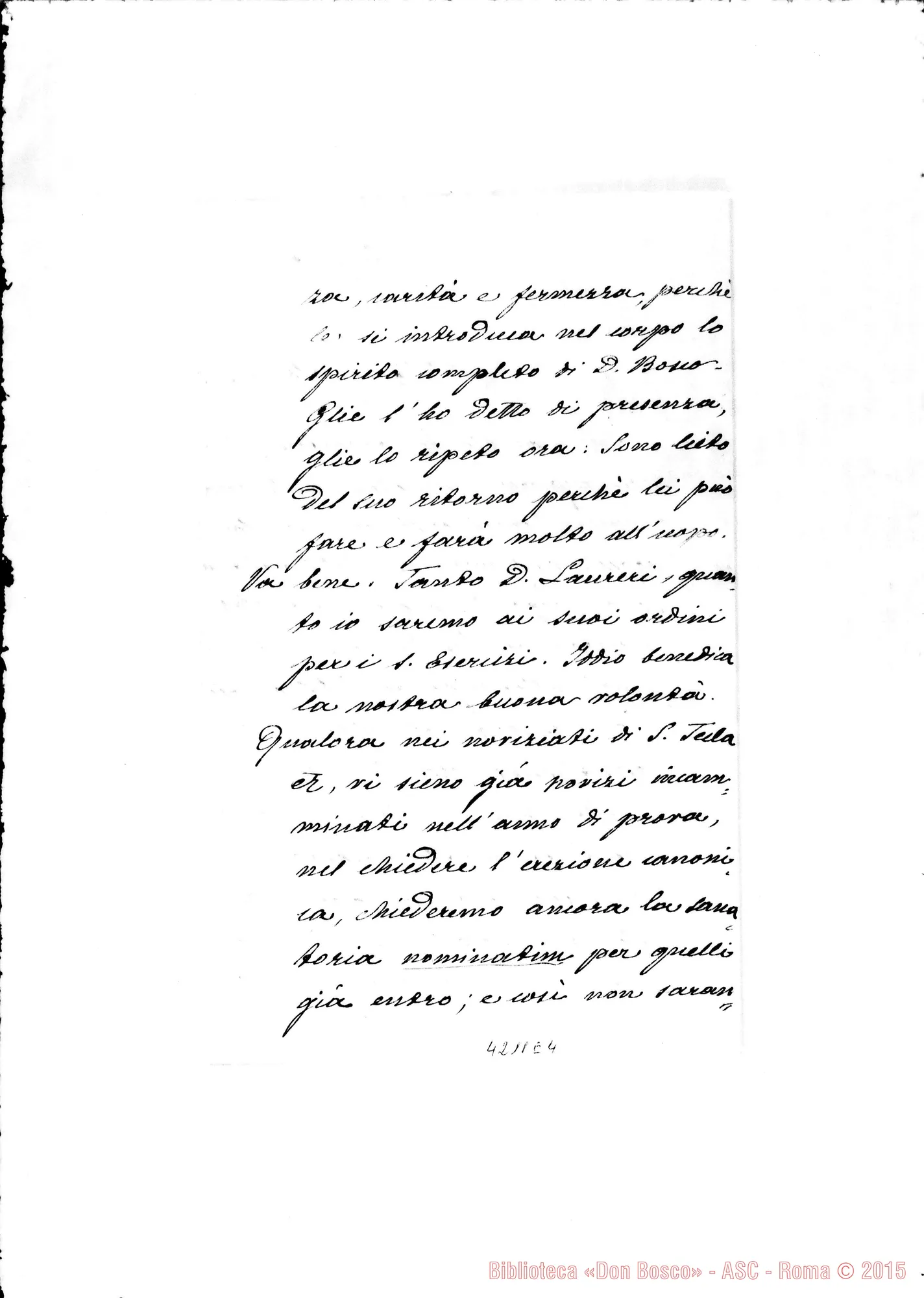 Fotogramma E 4 — Don Marenco-Don Albera. Roma, 25-06-1903. Auguri. Noviziati