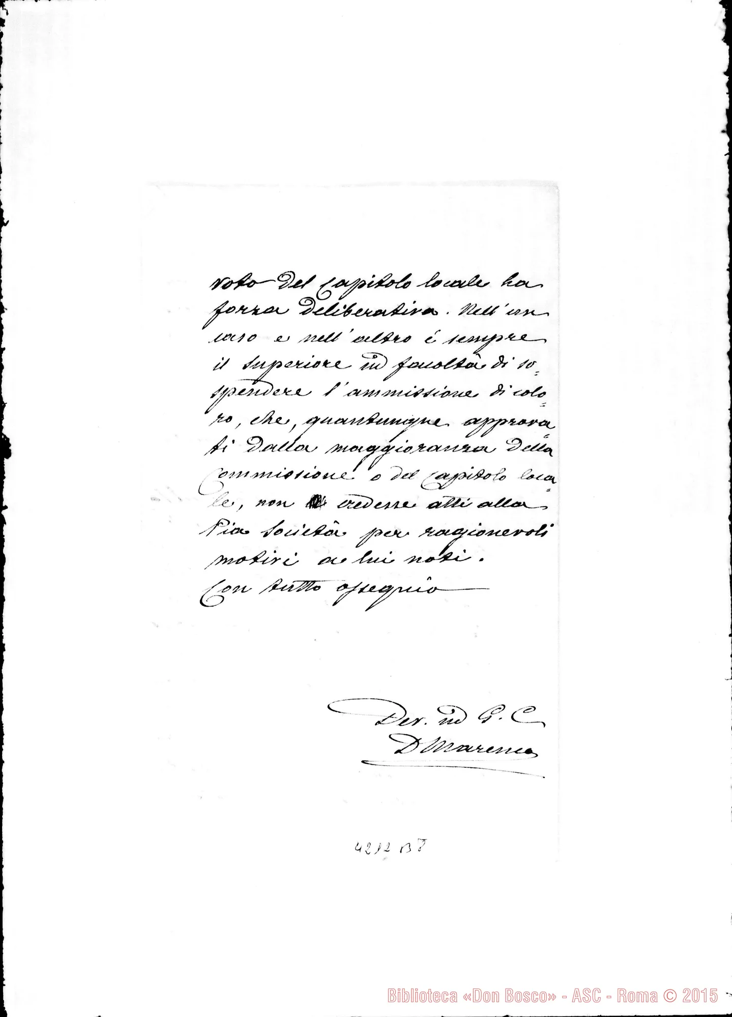 Fotogramma B 8 — Don Marenco-Don Albera. Roma, 23-07-1903. Costituzioni E Decr. Regulari disciplina