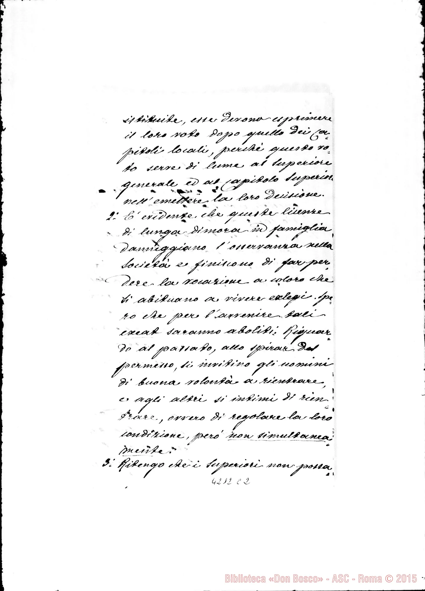 Fotogramma C 2 — Don Marenco-Don Gusmano. Roma, 15-08-1903. Risposta ai quesiti di D. Gusmano