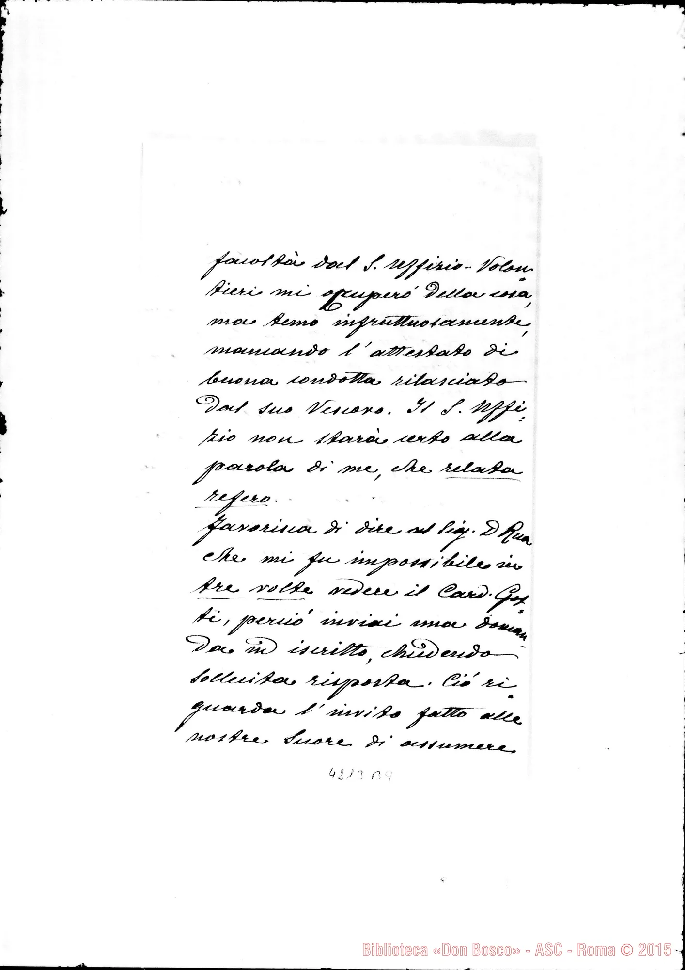 Fotogramma B 9 — Don Marenco-Don Albera. Roma, 19-02-1904. Permanenza fuori ad tempus