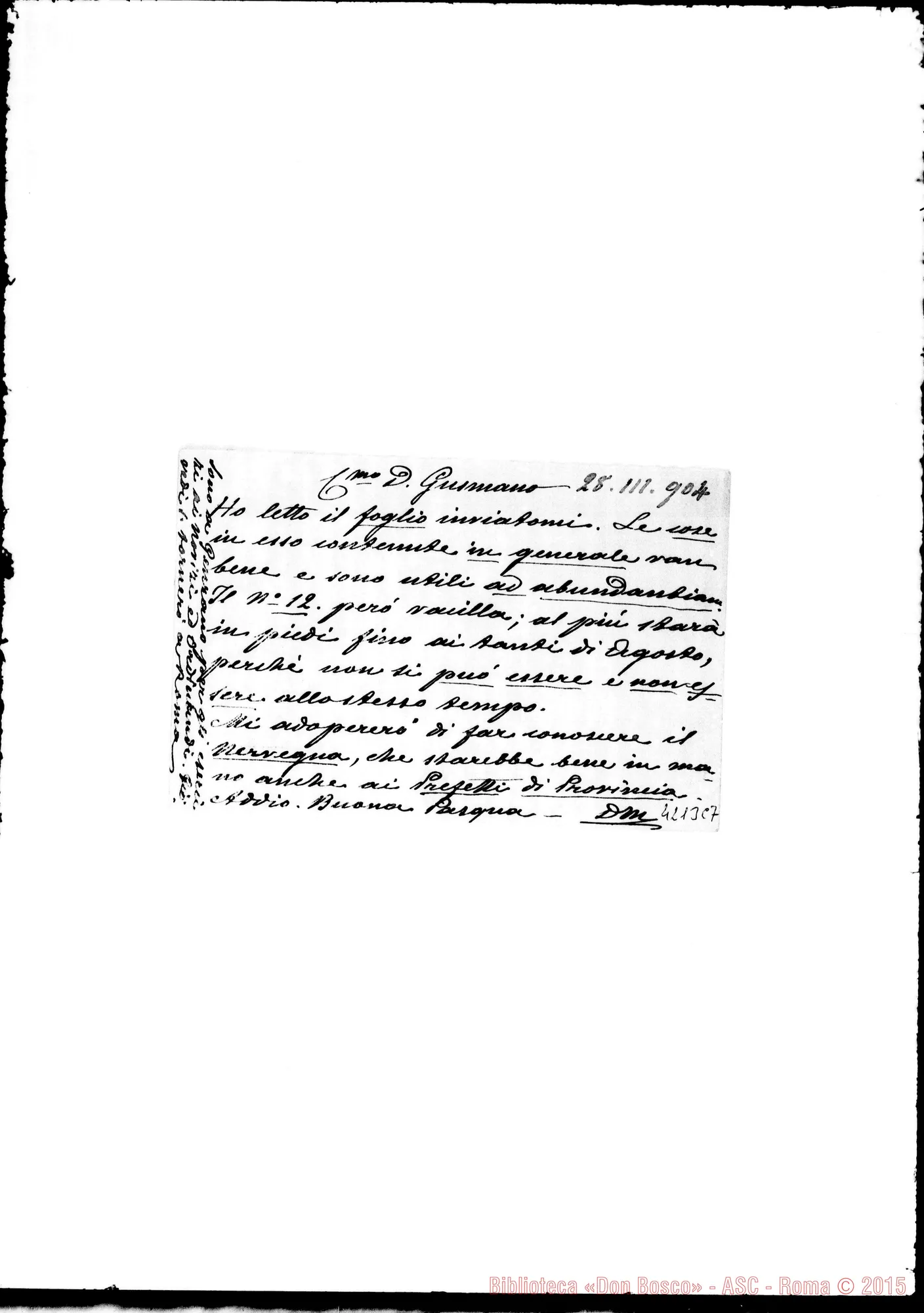 Fotogramma C 7 — Don Marenco-Don Gusmano. Roma, 28-03-1904