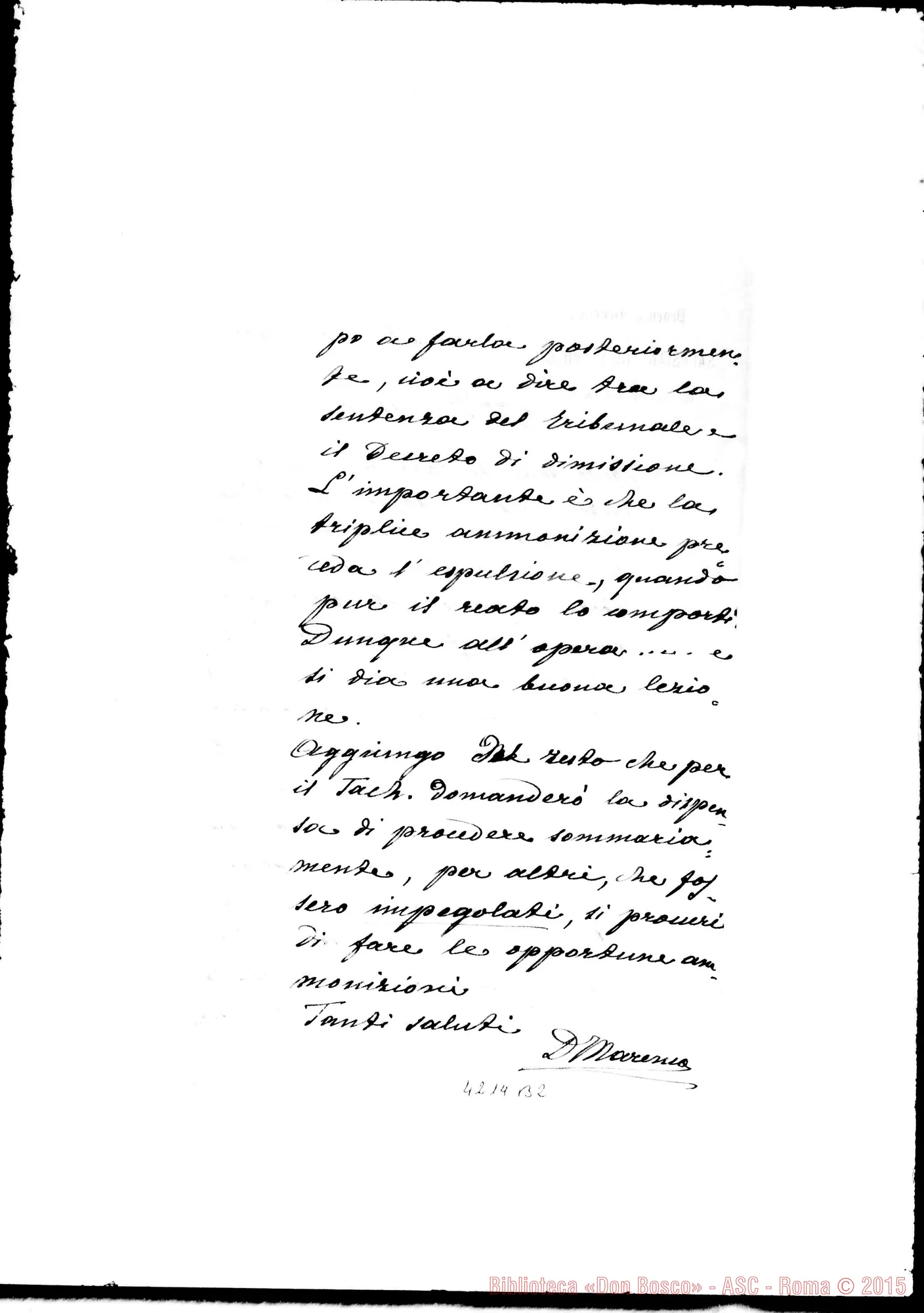 Fotogramma B 2 — Don Marenco-Don Gusmano. Roma, 27-11-1904. Ammonizioni