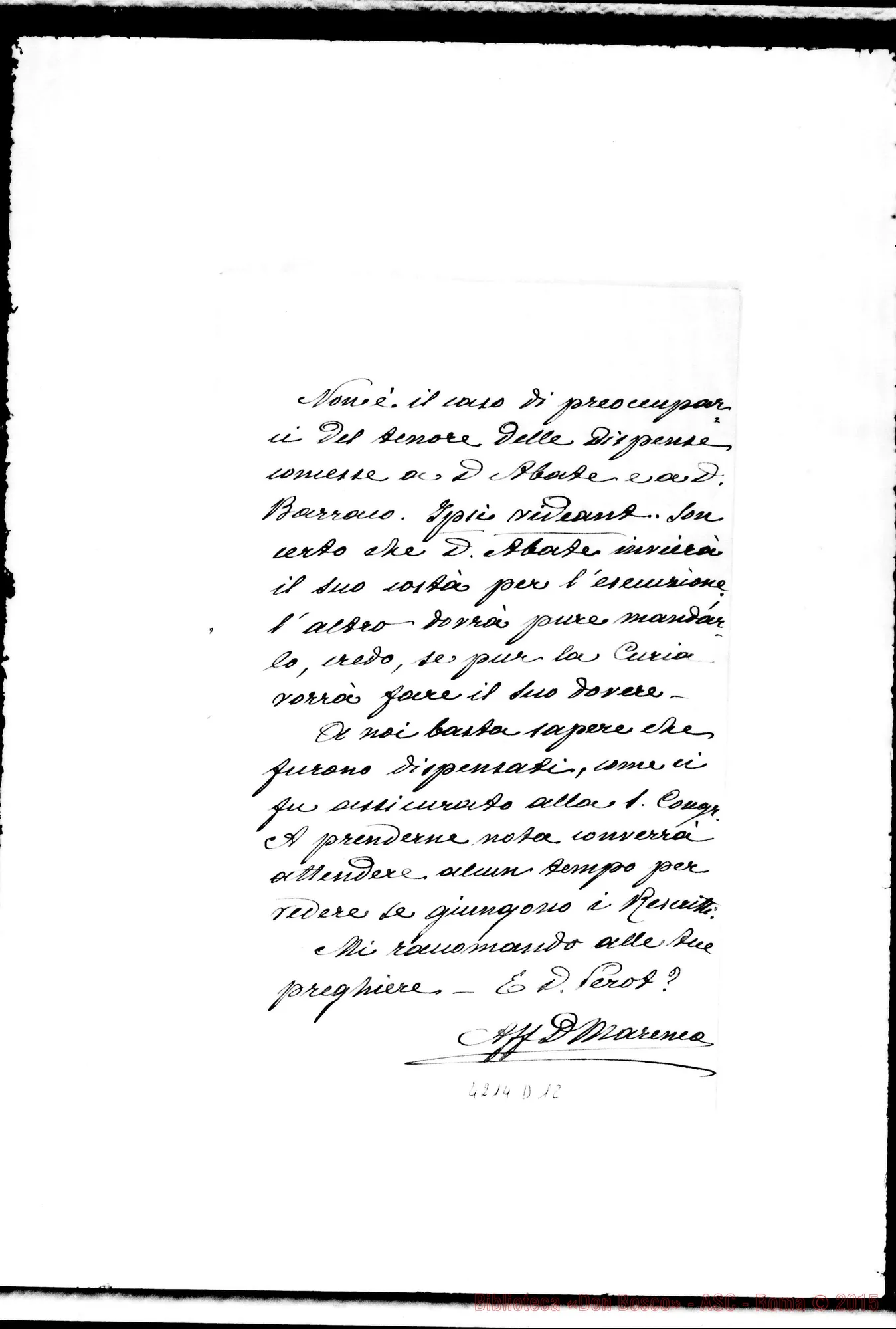 Fotogramma D 12 — Don Marenco-Don Gusmano. Roma, 28-02-1905. Sulle Deliberazioni