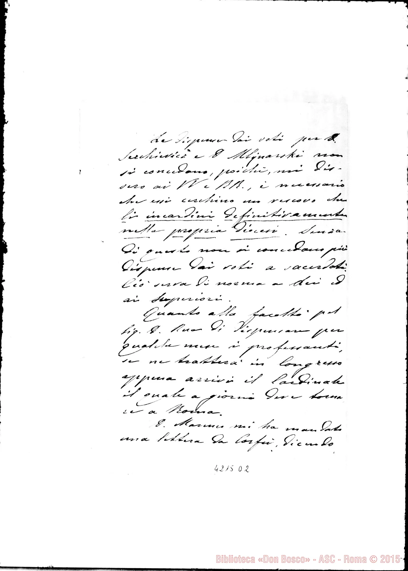 Fotogramma D 2 — Don Laureri-Don Gusmano. Roma, 30-09-1905. Deliberazioni autenticate