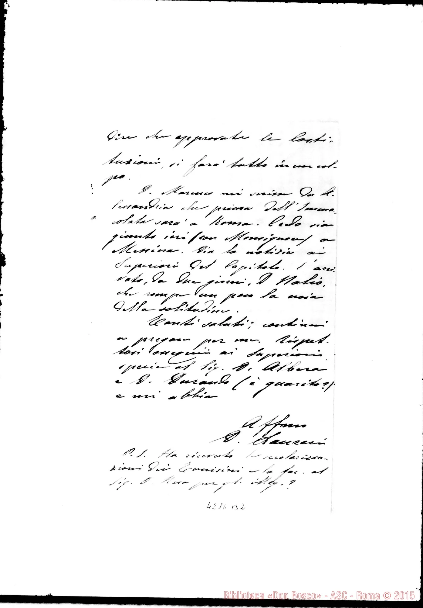 Fotogramma B 2 — Don Laureri-Don Gusmano. Roma, 4-12-1905. Rescritti, procura ed altre cose