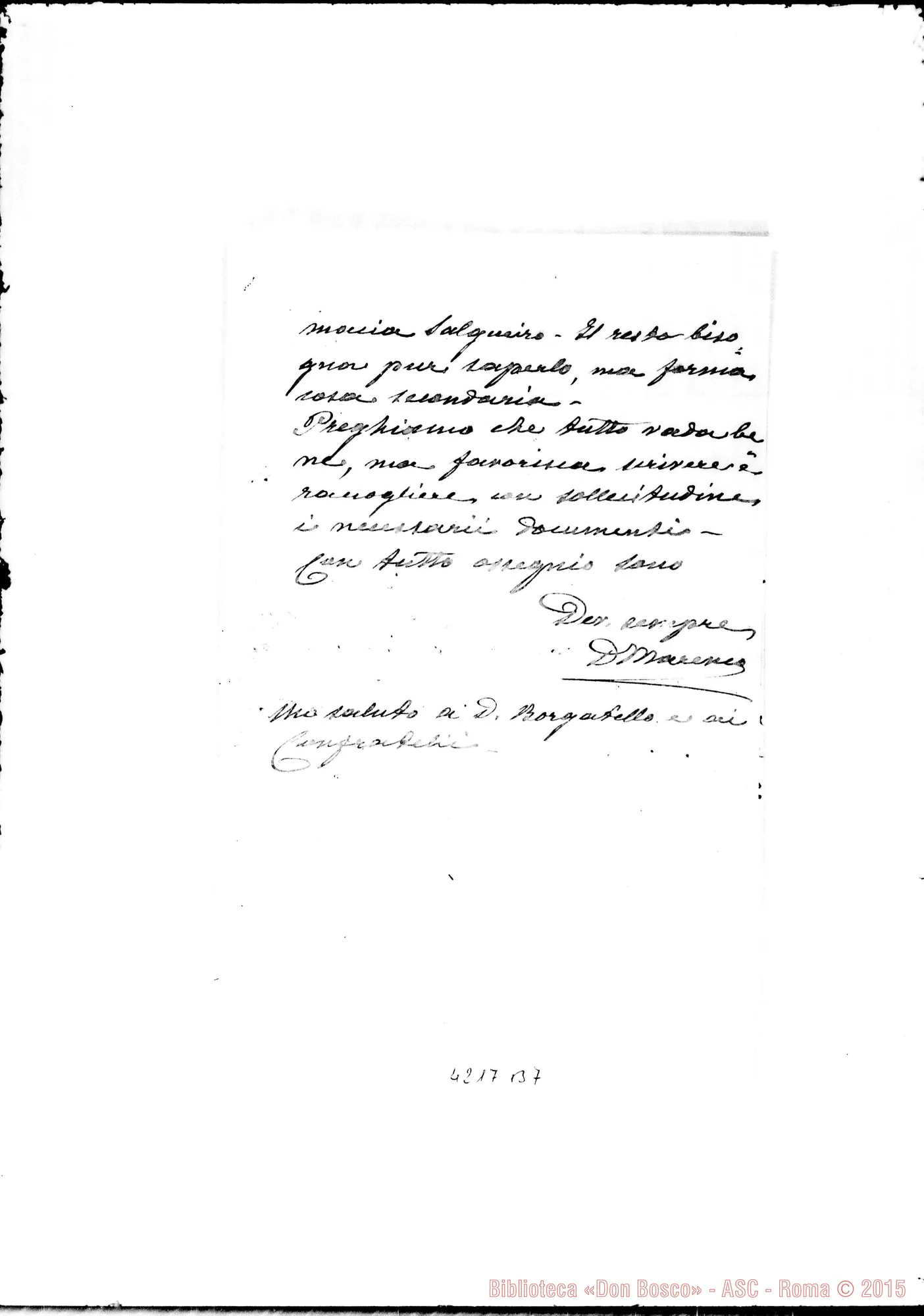 Fotogramma B 7 — Don Marenco-Don Fagnano. Roma, 29-03-1906. Forlivesi E Ancud