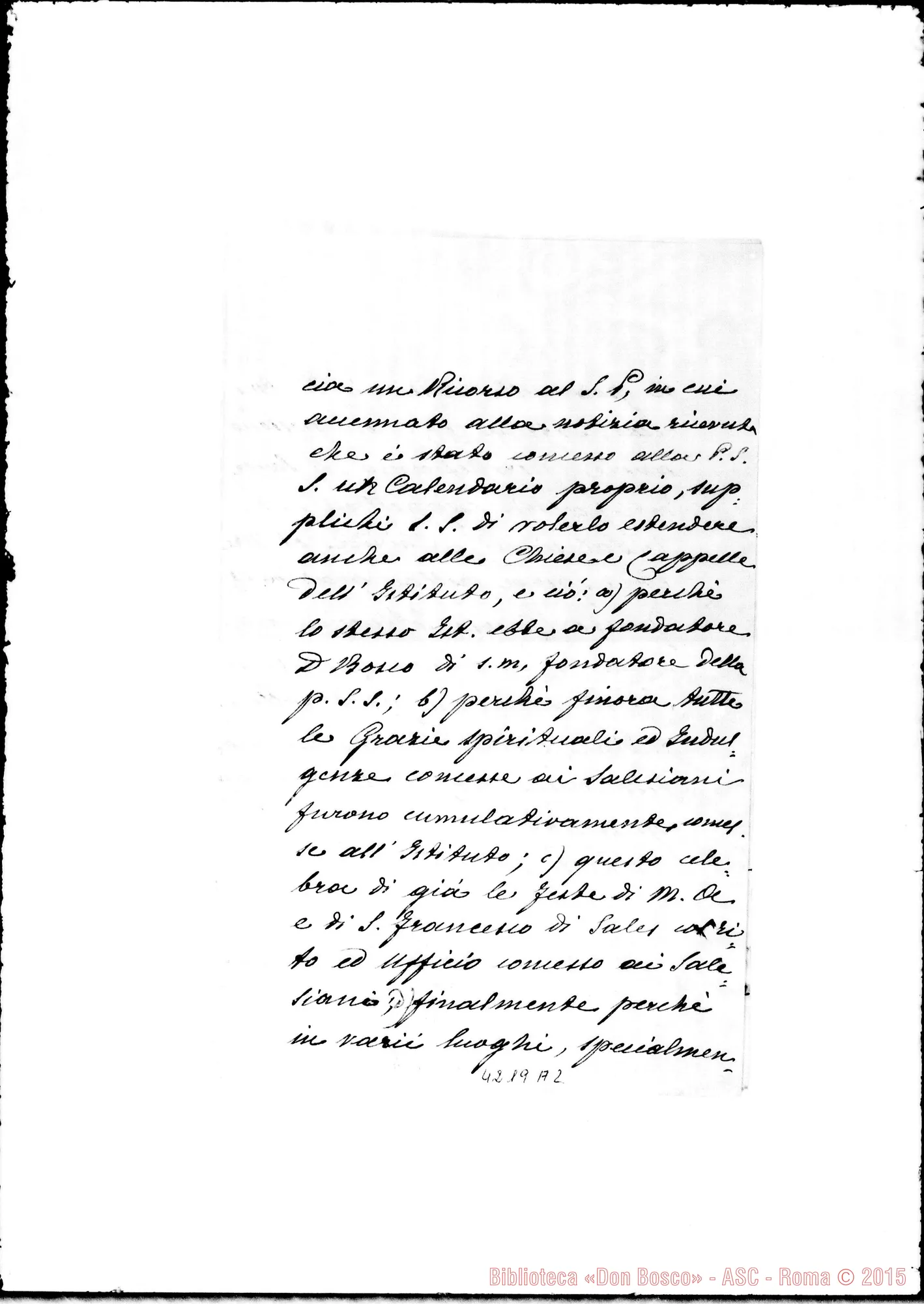Fotogramma A 2 — Don Marenco-Don Gusmano. Roma, 13-11-1906. Difficoltà nell’uso del Calendario nelle Cappelle delle F.M.A.. Dispense
